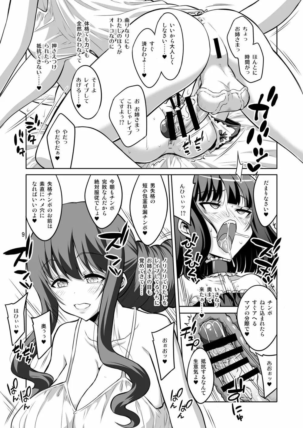 ふたなりお姉さん×男の娘 逆アナルSEX・メス堕ち彼女4 Page.8