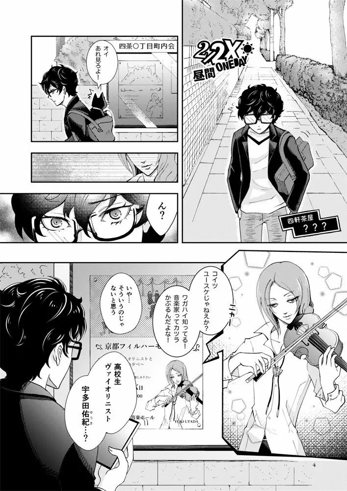 【Web再録】主喜多・初期案祐介メイン（？）漫画 Page.2