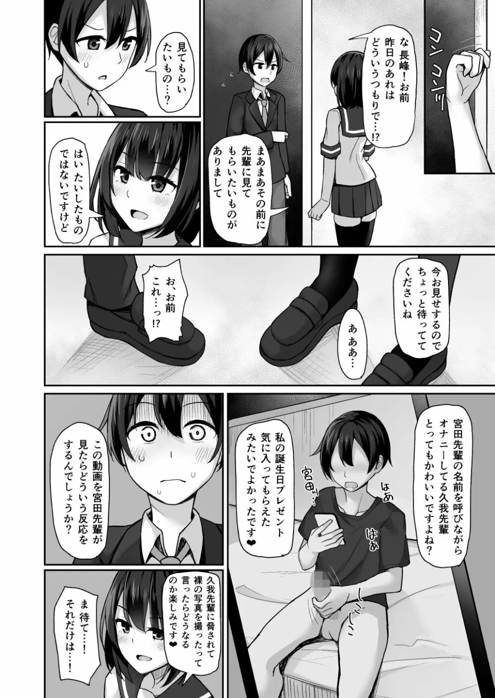 後輩に脅されて Page.8