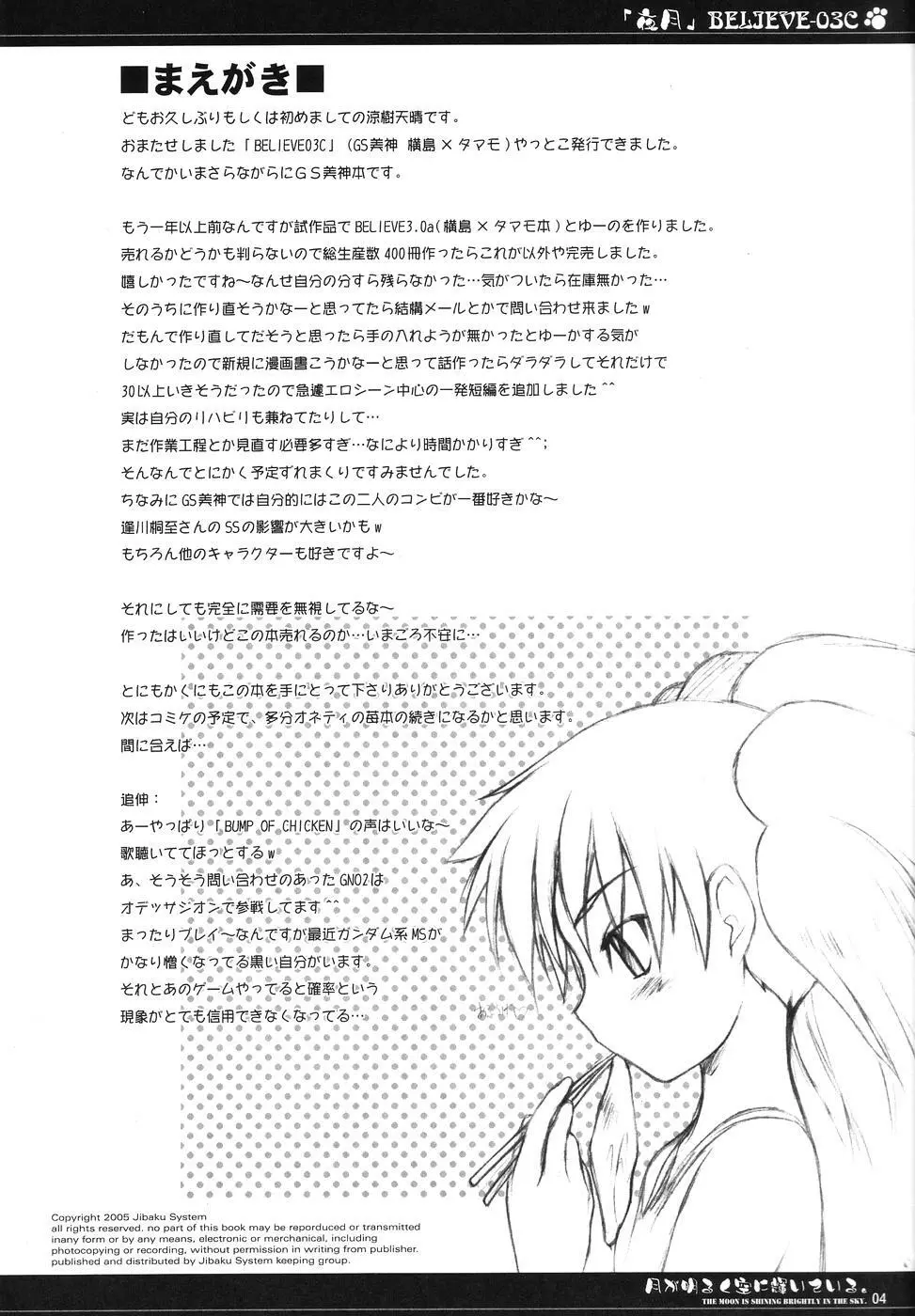 (サンクリ28) [自爆SYSTEM (涼樹天晴)] BELIEVE-03C -夜月- (ゴーストスイーパー美神) Page.3