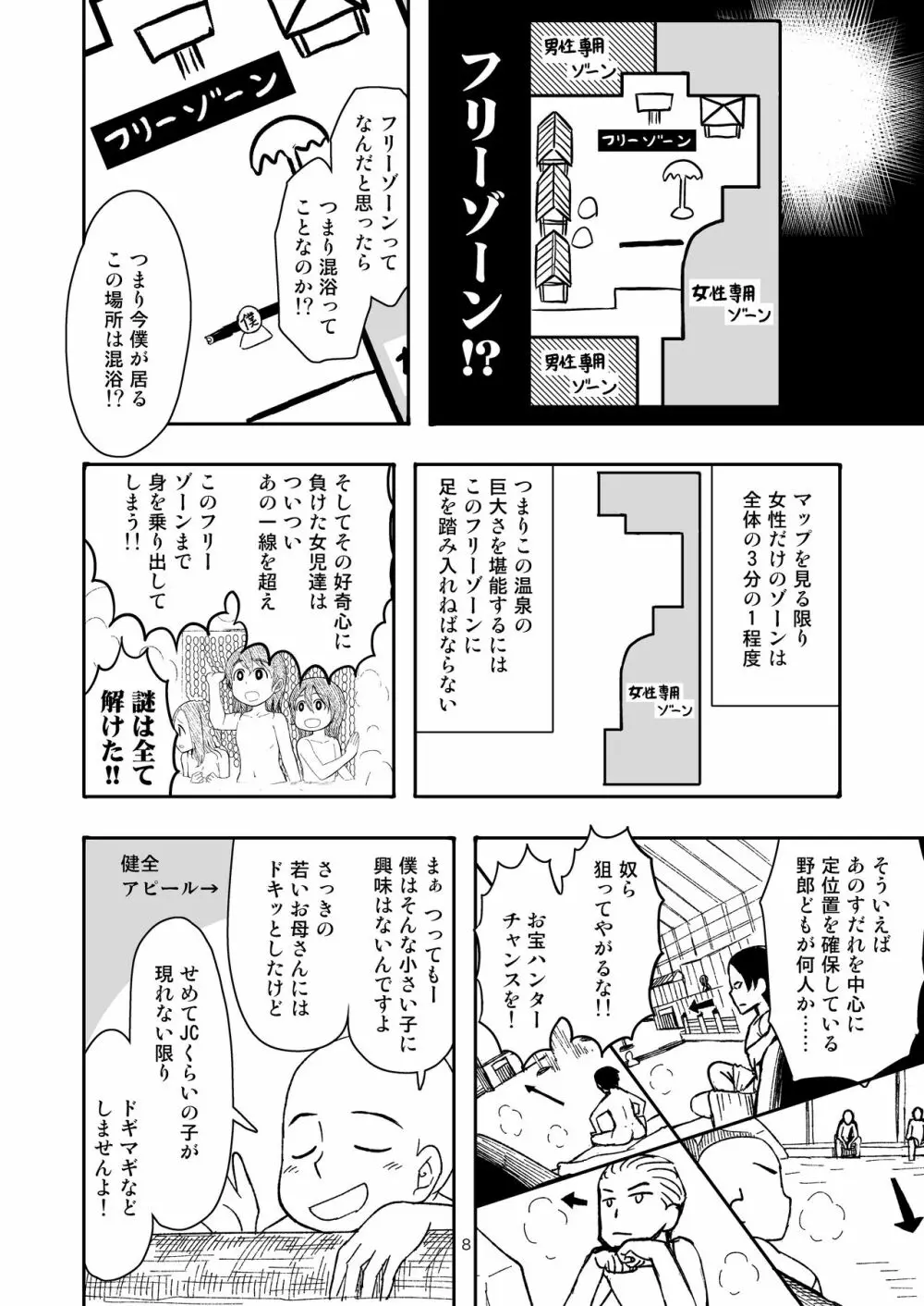 実録!!愛里寿ちゃんが間違えて混浴に入ってきちゃったはなし Page.8