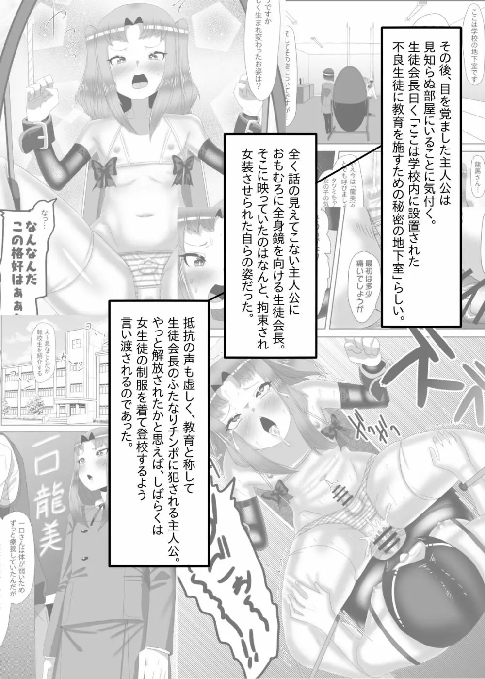 ふたなり生徒会長の不良男の娘更生計画2 Page.7