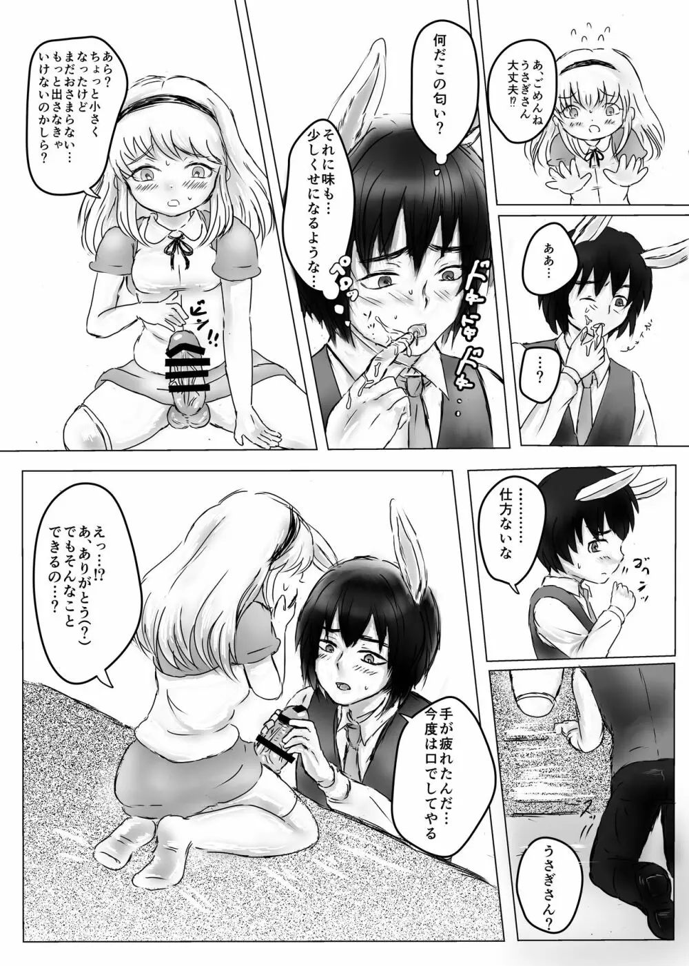 ふたなりアリスと白兎お兄さんのある昼下がりの出来事 Page.12