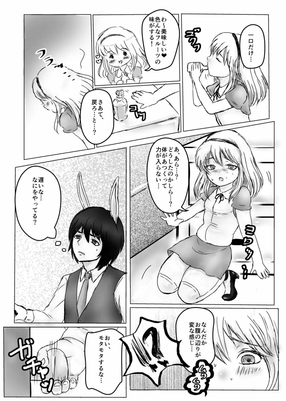 ふたなりアリスと白兎お兄さんのある昼下がりの出来事 Page.6