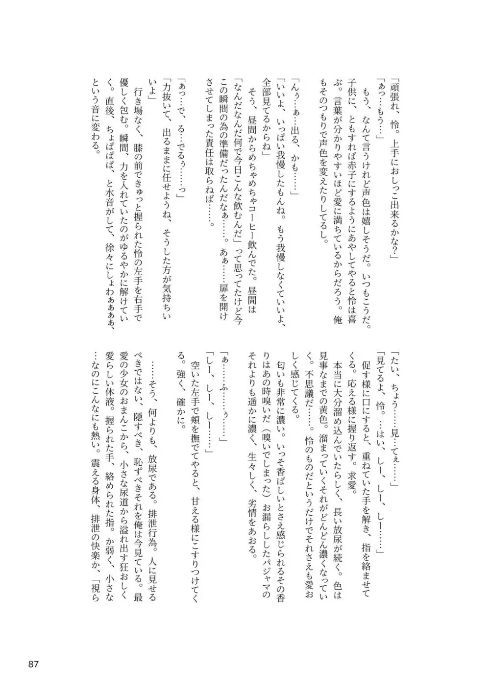 ア○スギア総合スカトロアンソロジー アクトレス排泄実態調査任務～スカポためるっすか!?～ Page.87