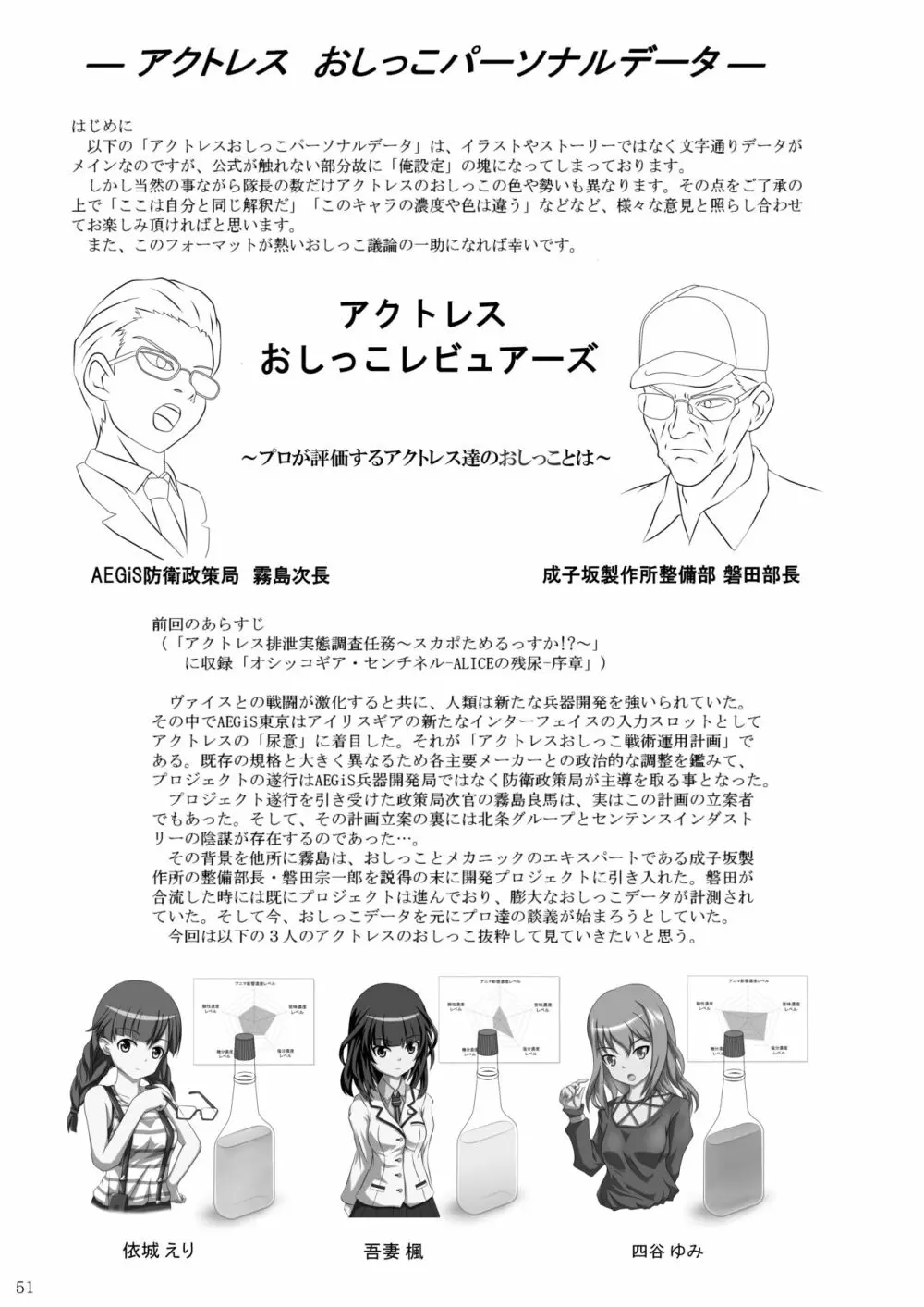 ア○スギア総合スカトロアンソロジー アクトレス排泄実態調査任務～スカポためるっすか!?～2 Page.49