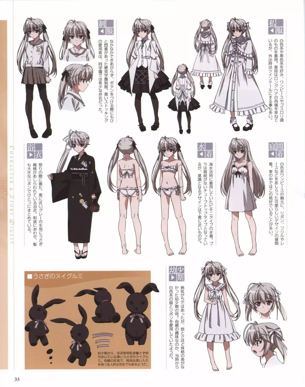 ヨスガノソラ OFFICIAL CHARACTER BOOK Page.35