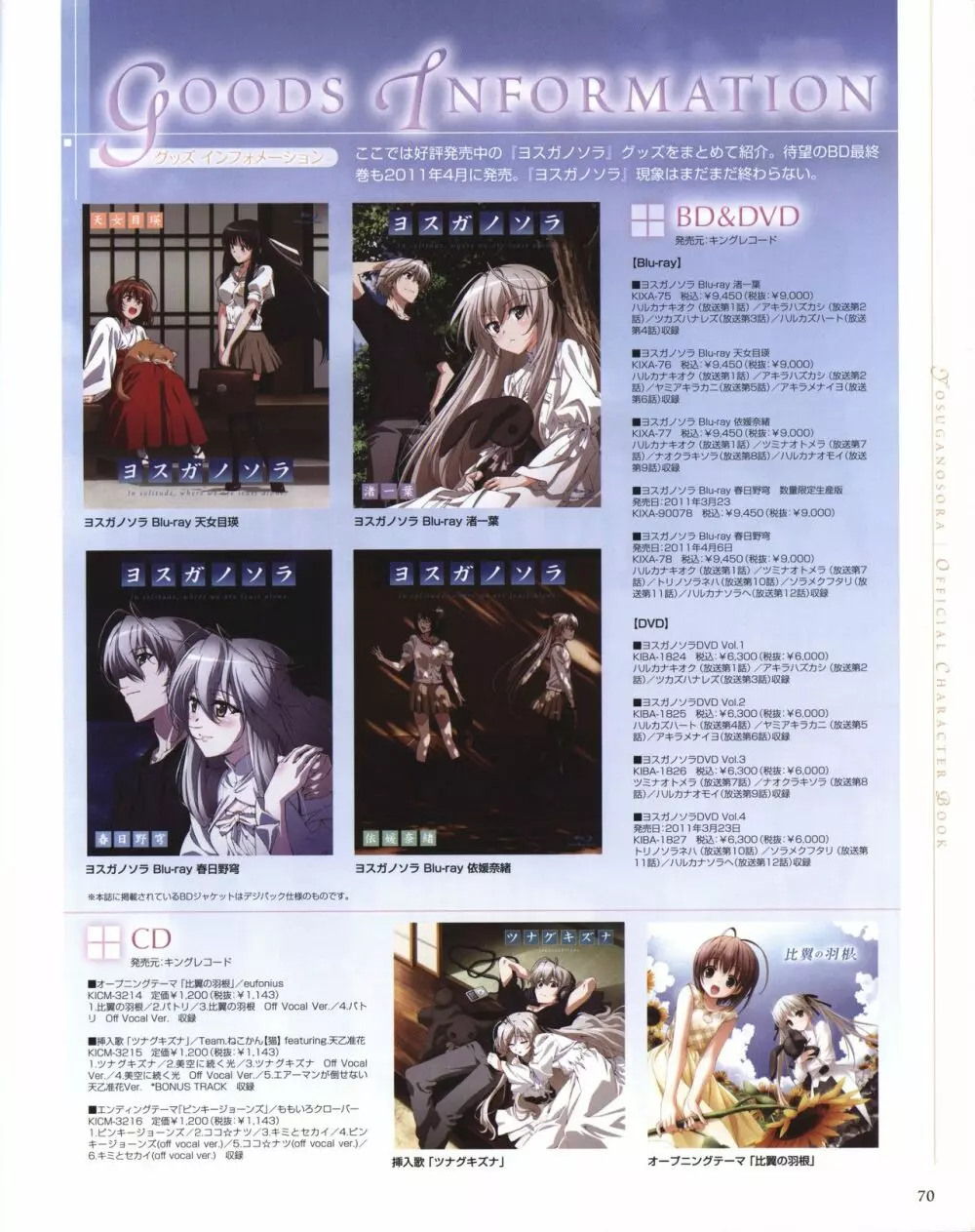 ヨスガノソラ OFFICIAL CHARACTER BOOK Page.70