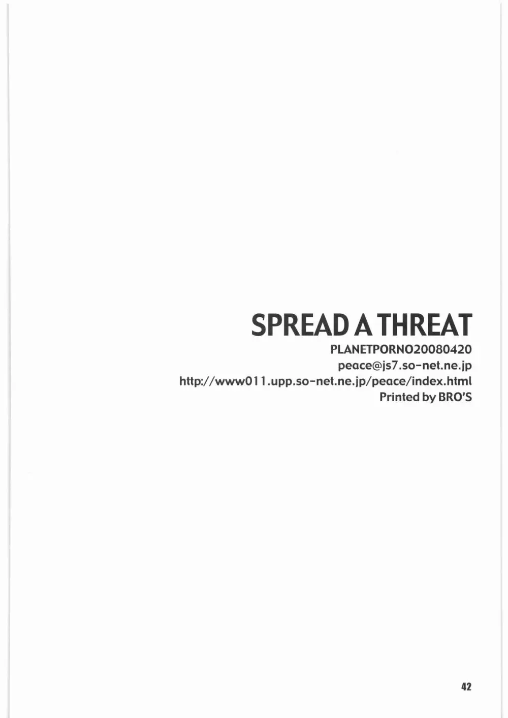 SPREAD A THREAT Page.41