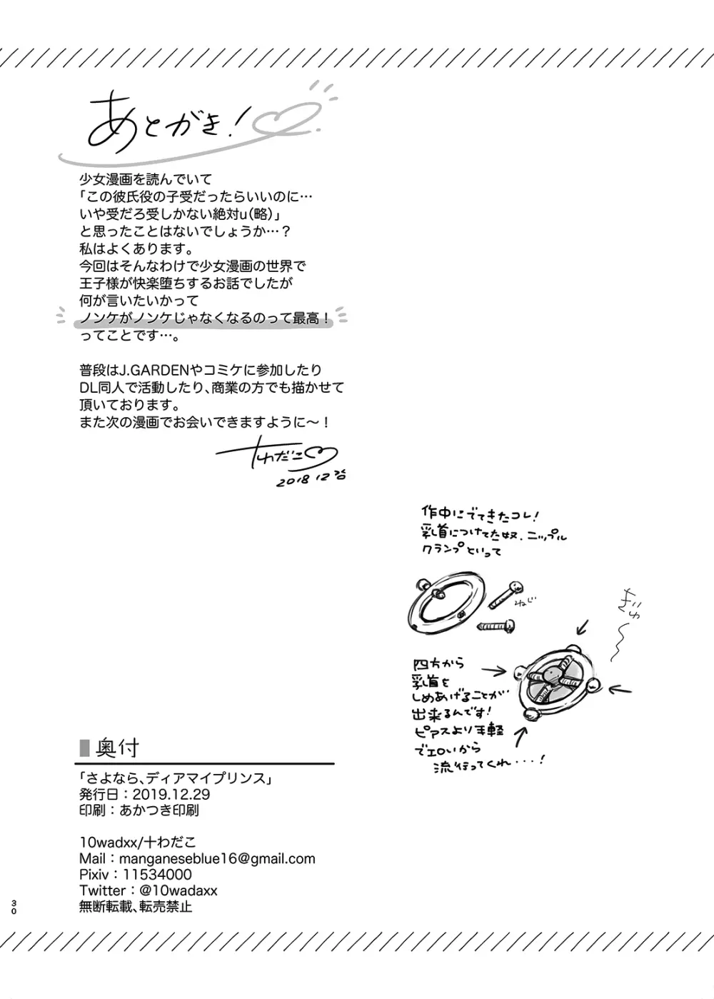 さよなら、ディアマイプリンス~少女漫画の彼氏役をモブレする本~ Page.29