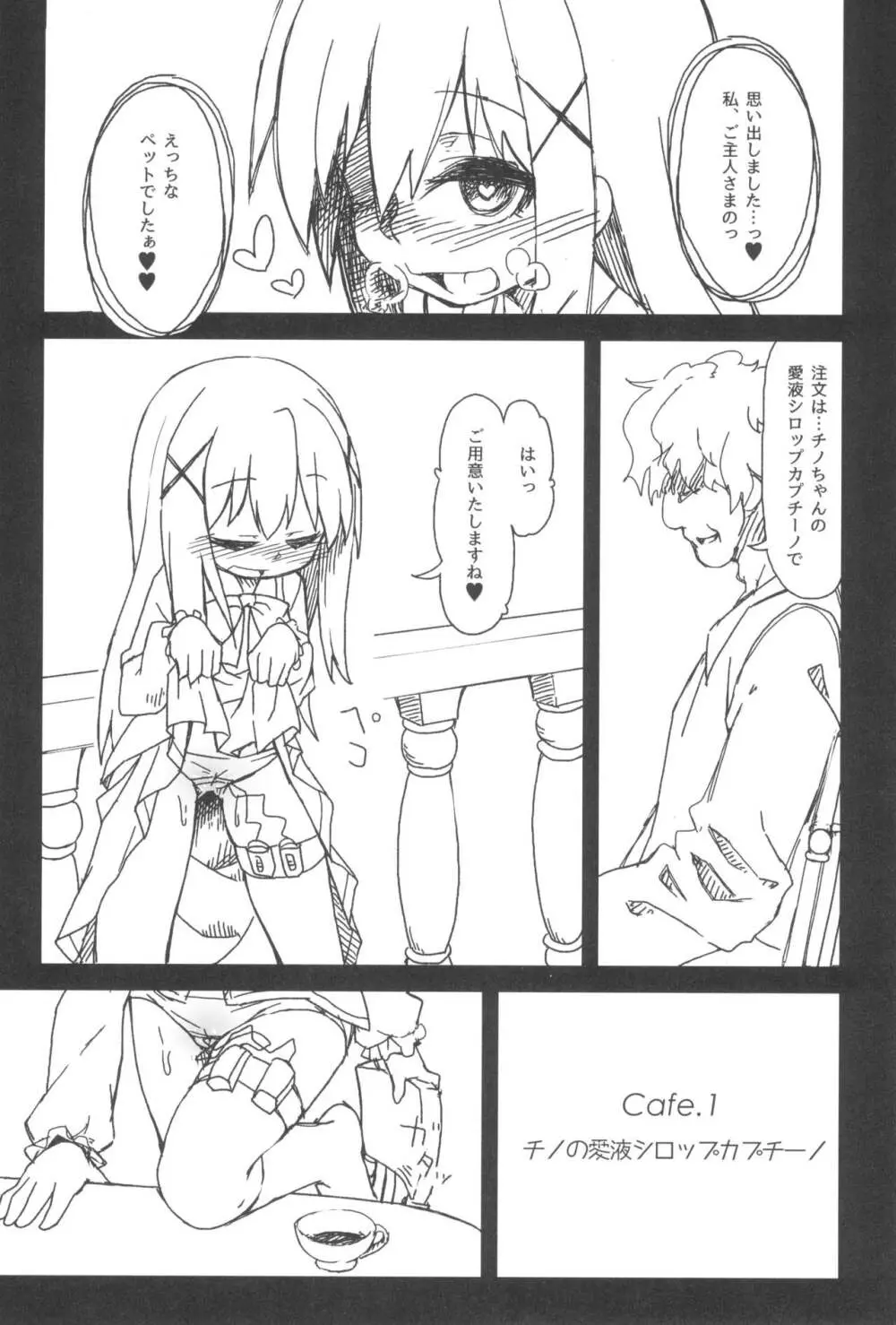 チノちゃんの精液練乳ミルクココア Page.8