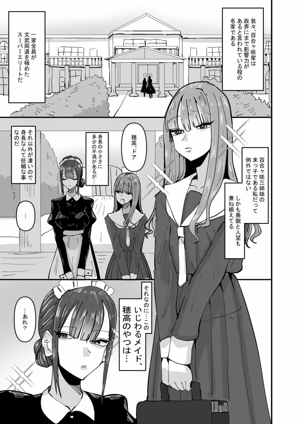 いじわるなドSメイドをわからせたいお嬢様の話 Page.3