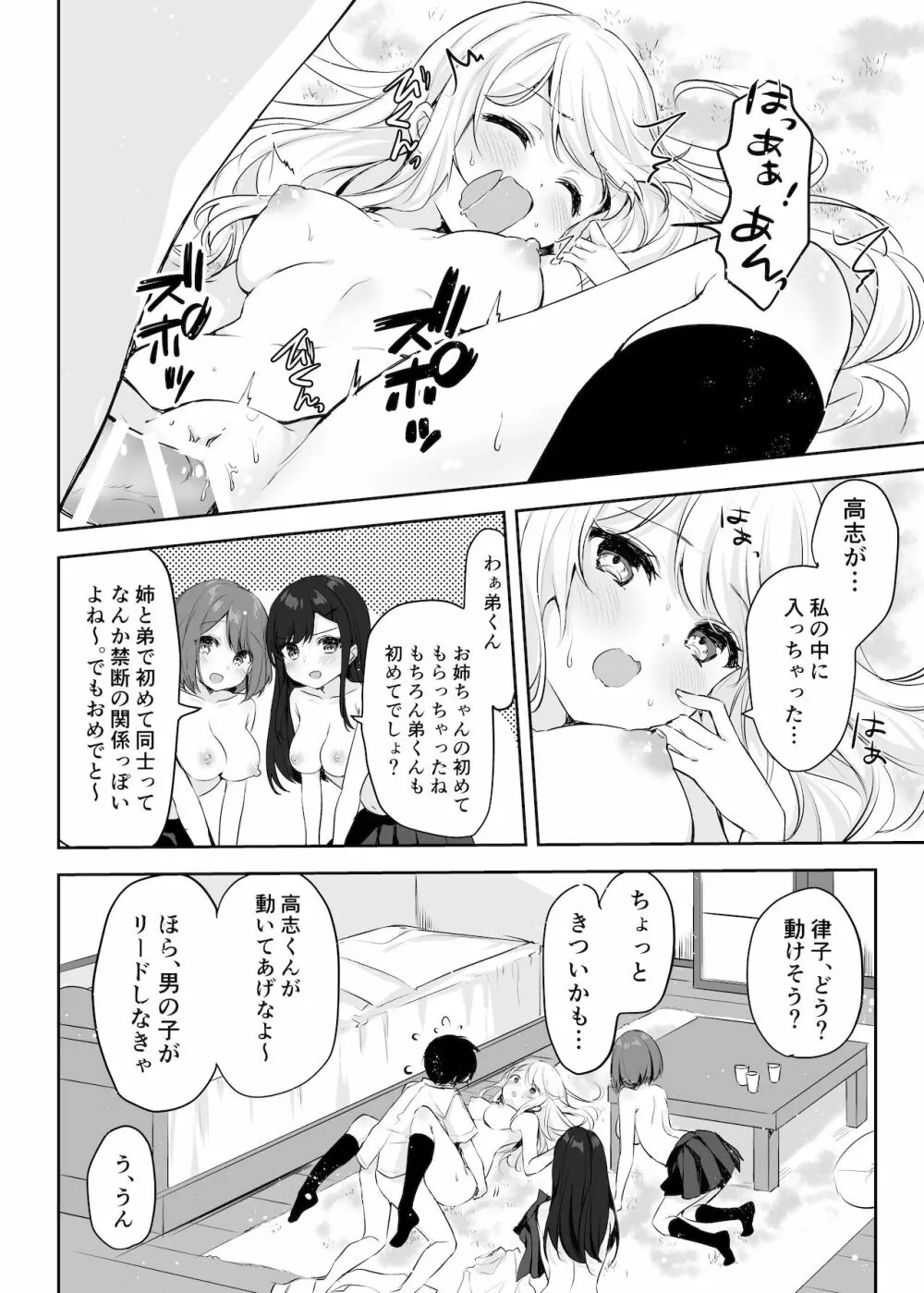 僕のお姉ちゃんと友達を眠らせて襲ってみたら返り討ちにあった Page.33