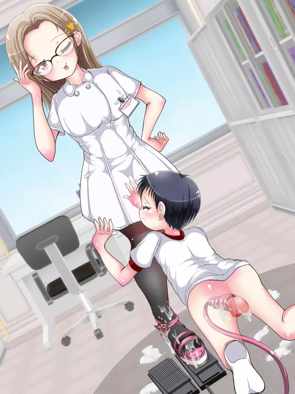 [Oneashi] One-Shota Footjob Lessons: Foot-Stroked by Nurses Page.297