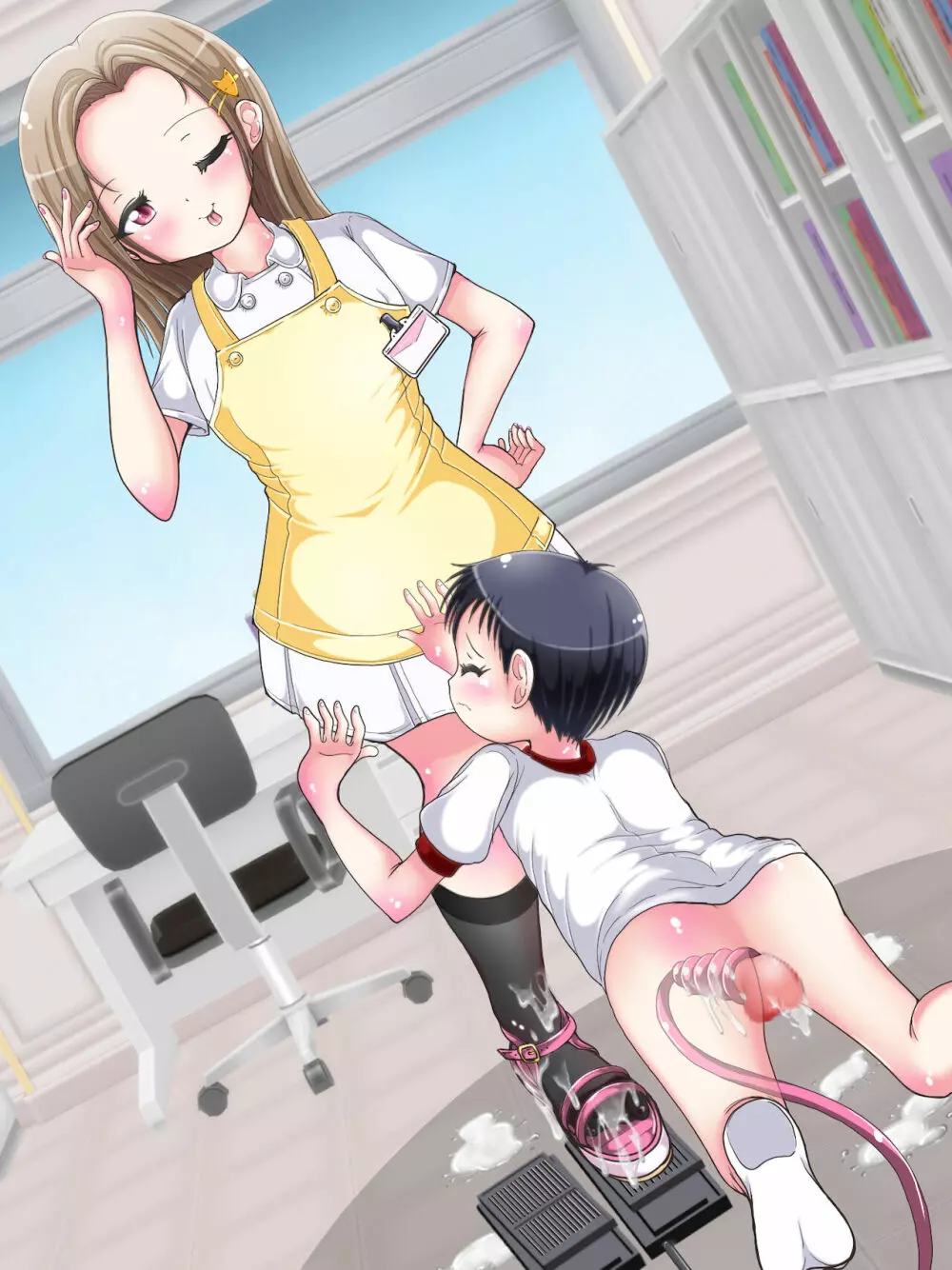 [Oneashi] One-Shota Footjob Lessons: Foot-Stroked by Nurses Page.397