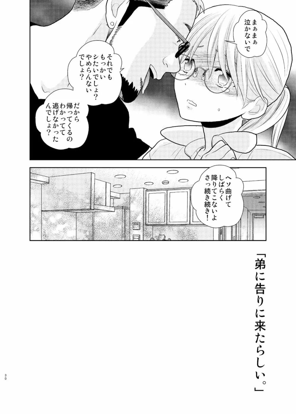 弟に告りに来たらしい。 Page.28