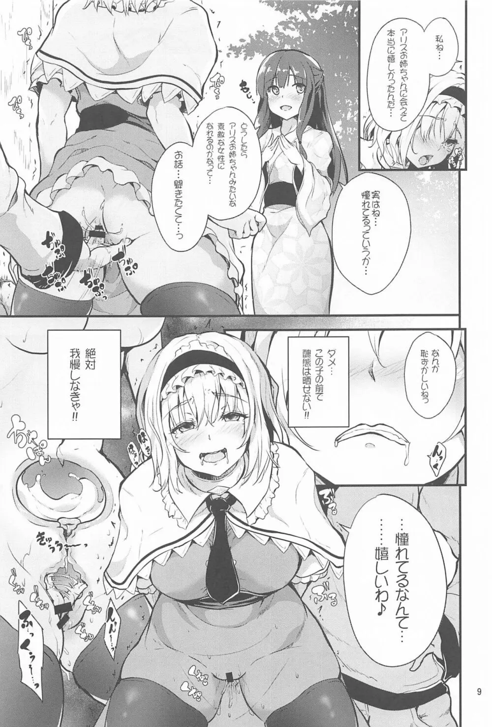 墜ちるアリスさん Page.8