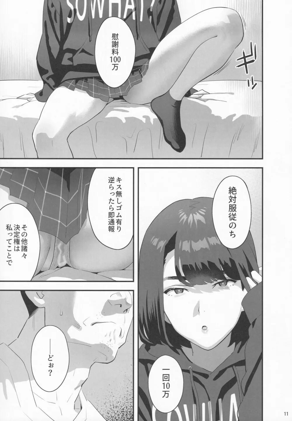 隣のJKに脅されて入り浸られてます(泣 3 Page.10