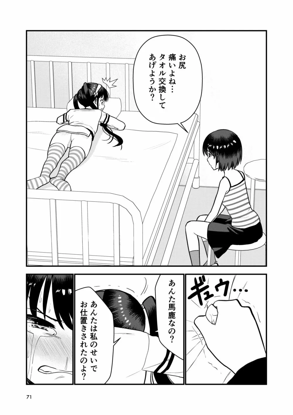 お仕置きされて1日下半身の着衣が禁止される学校 Page.72