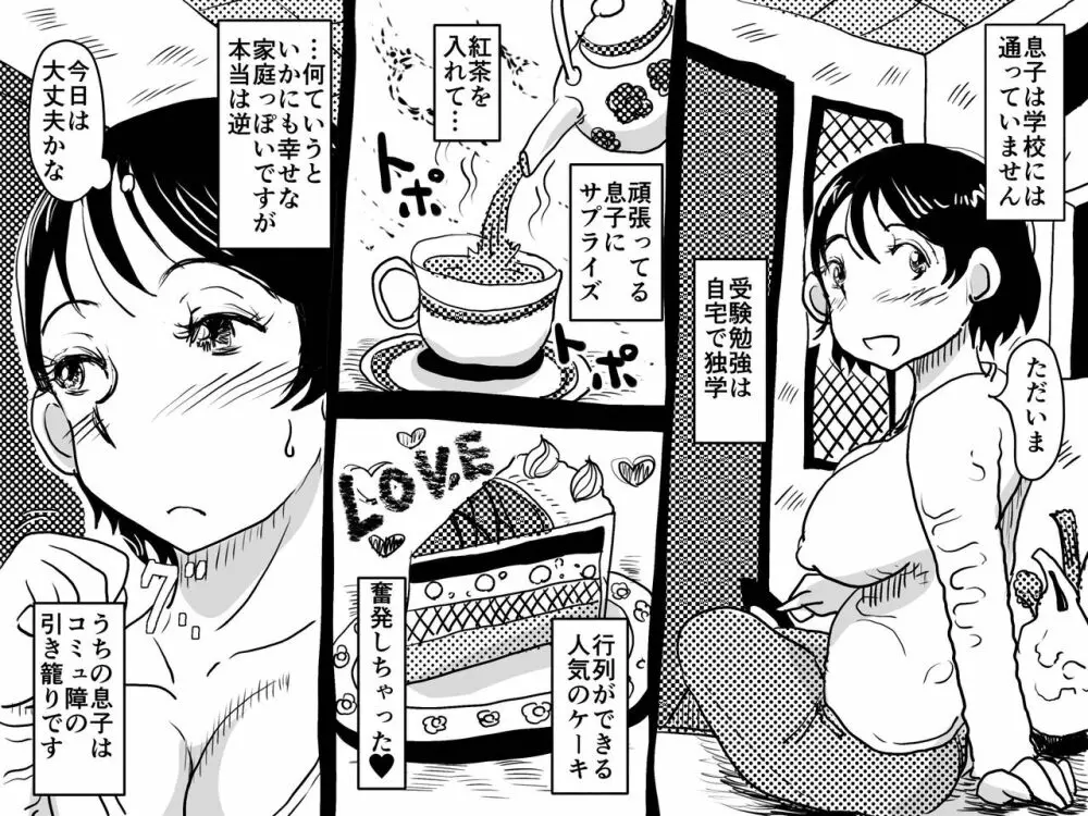 仮想現実に引き籠る息子のリアルセフレになったお母さんの話。 Page.12