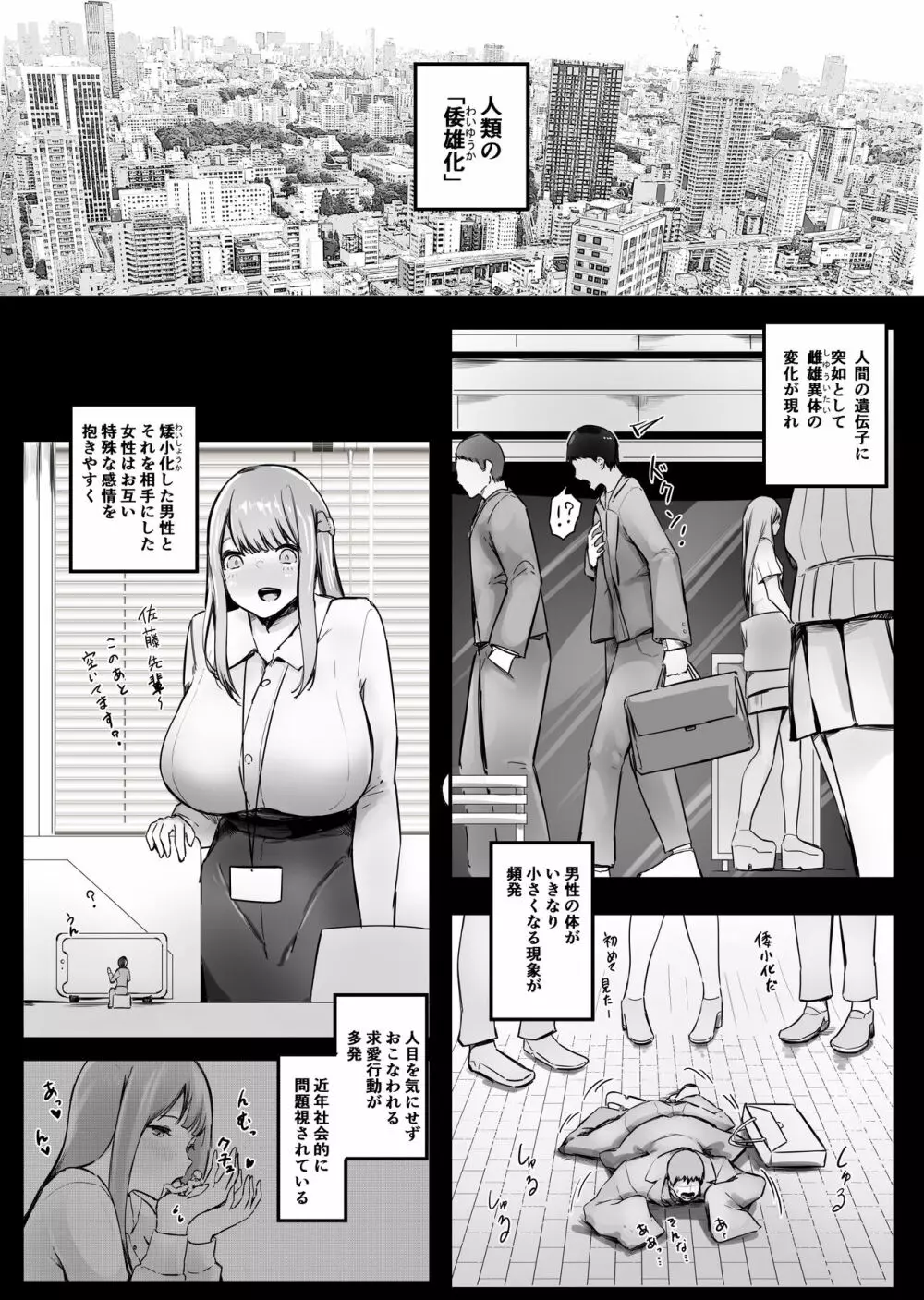 矮小エッチ ！ 「更衣室編」・上 Page.3