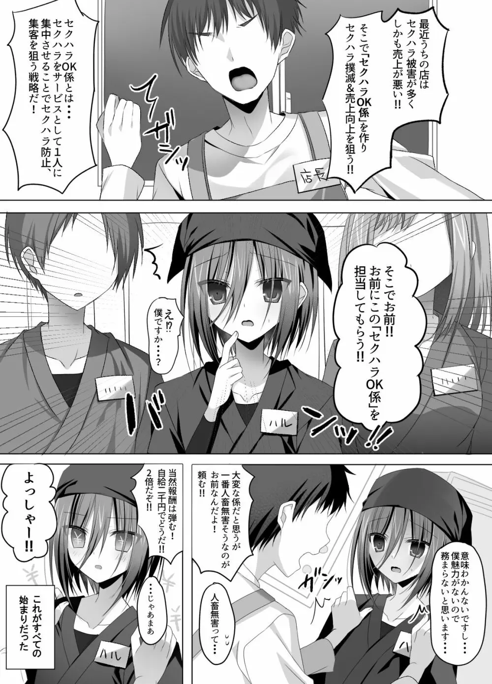 居酒屋バイト!ノンケ少年セクハラOK係 Page.3