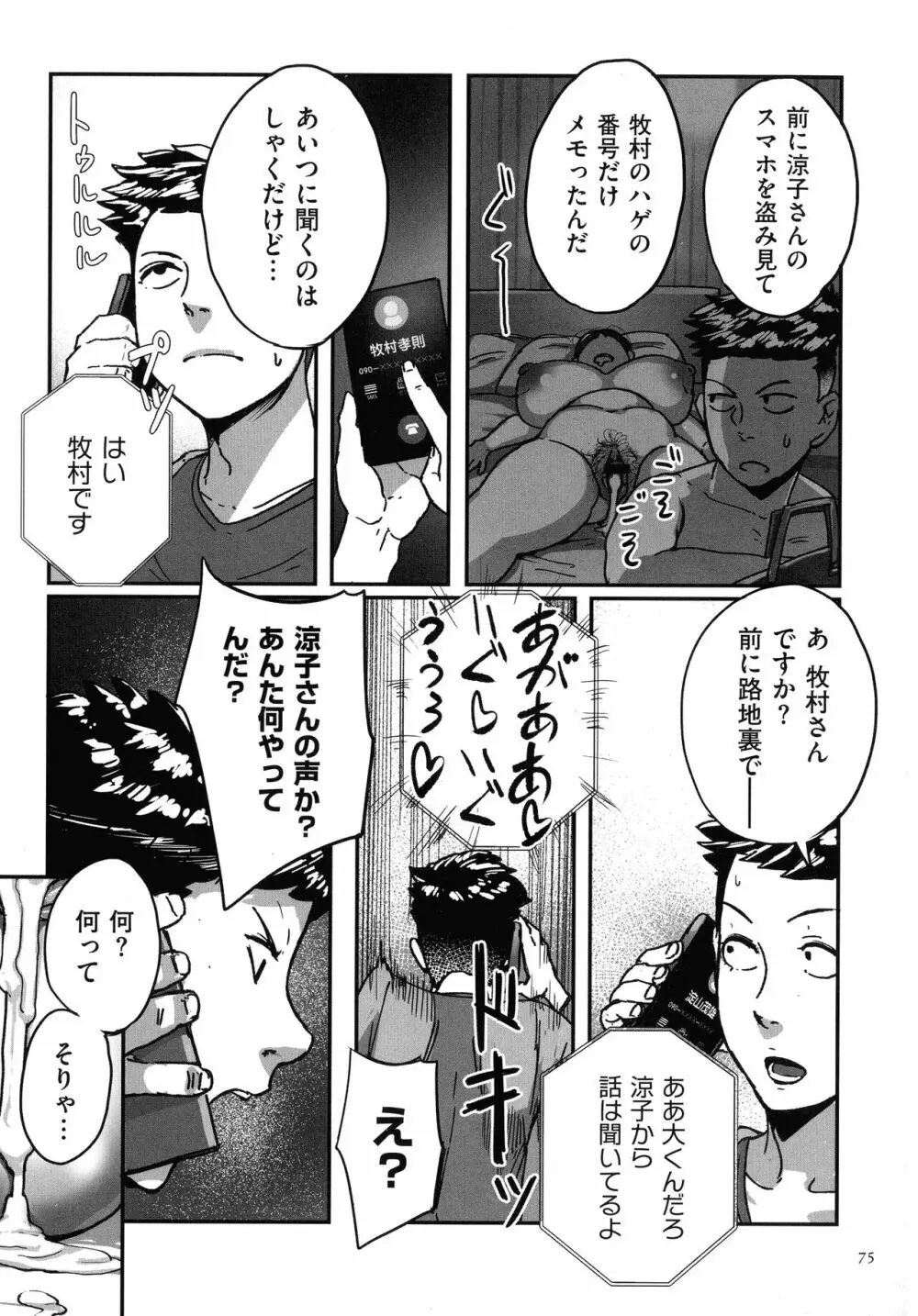 とにかくセックスがしたいおばさん、涼子 Page.74