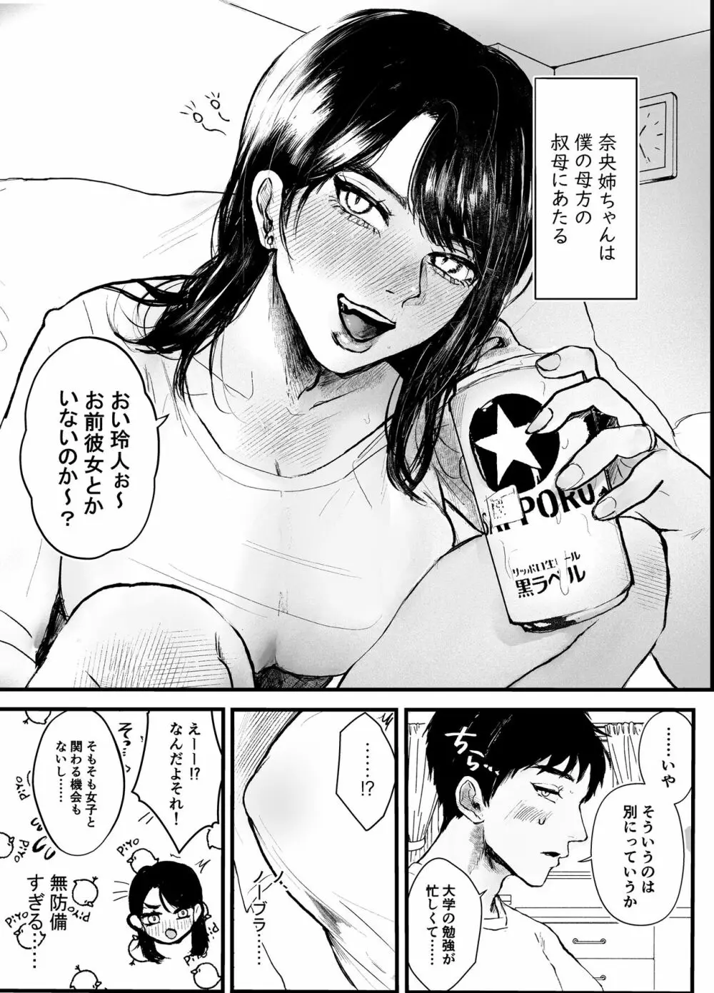 叔母と甥 ～姉御肌の叔母とひと夏の近親相姦浮気セックス～前編 Page.3