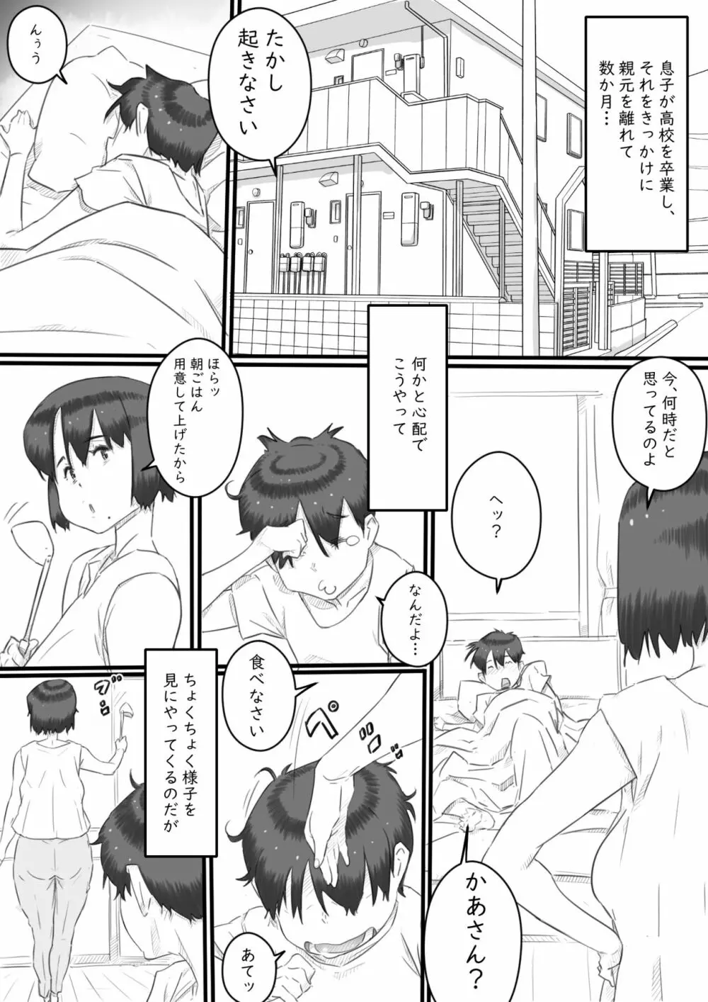 一人暮らしの息子の部屋で…‐母と息子の秘密の関係‐ Page.2