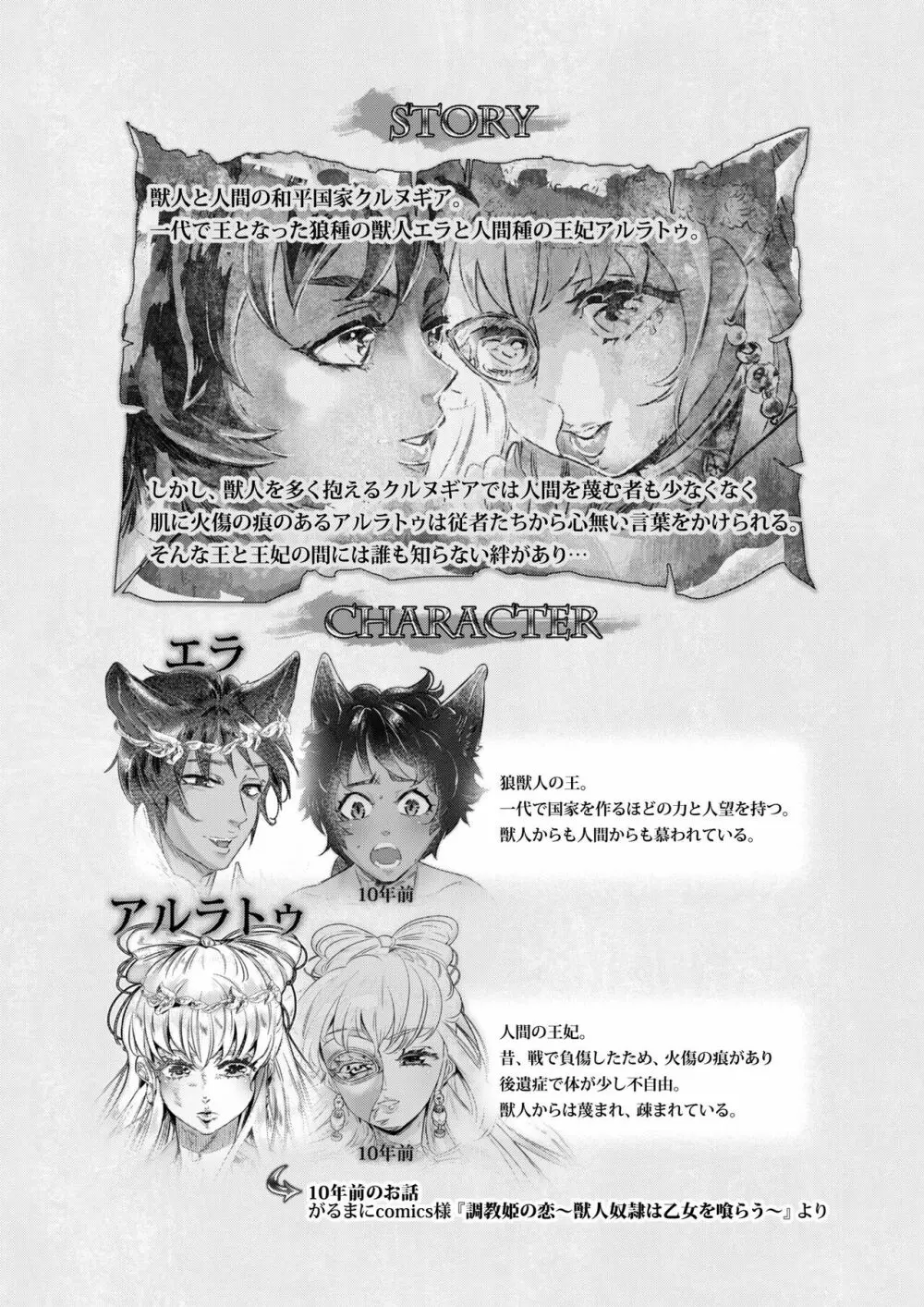 獣人王の愛~傷の王妃は巨狼と番う~ Page.4