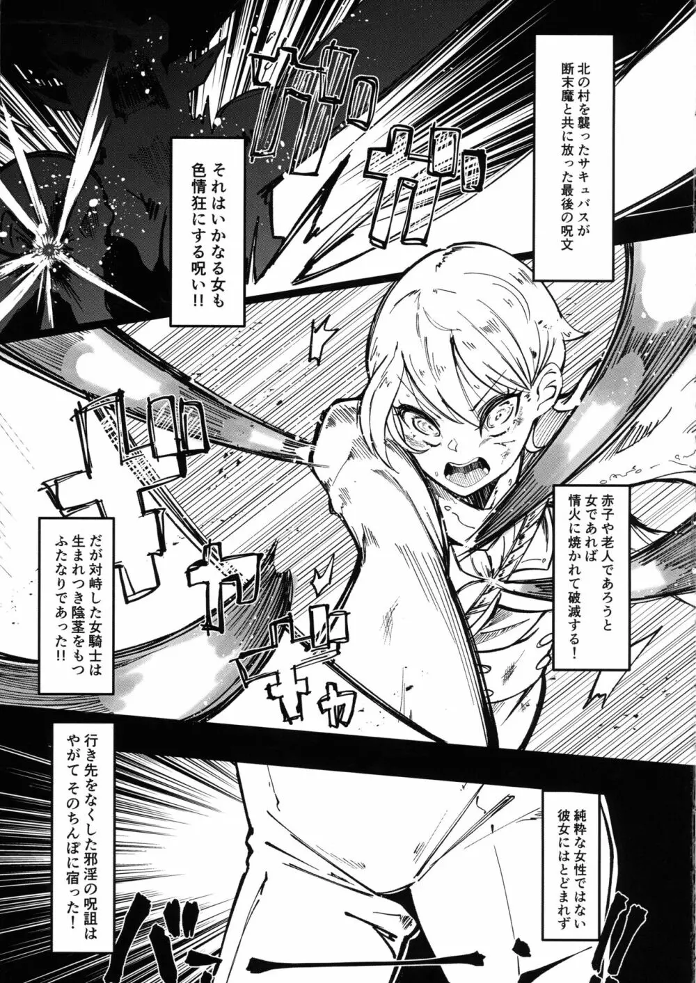 誇り高きふたなり女騎士なので邪淫の呪いには負けない!!! Page.3