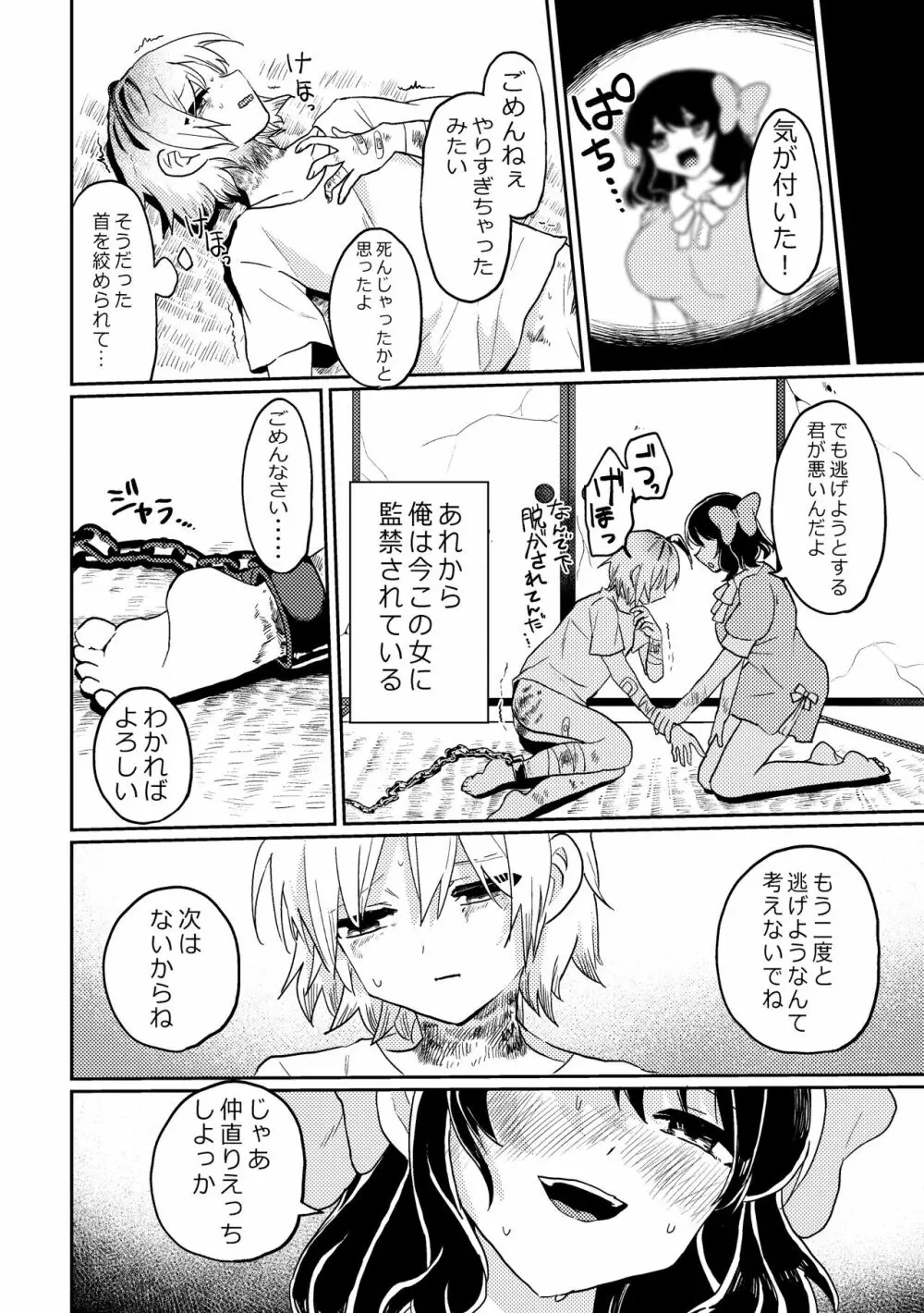 ふたなり美少女が中性的な女の子を監禁レ〇プする話 Page.14