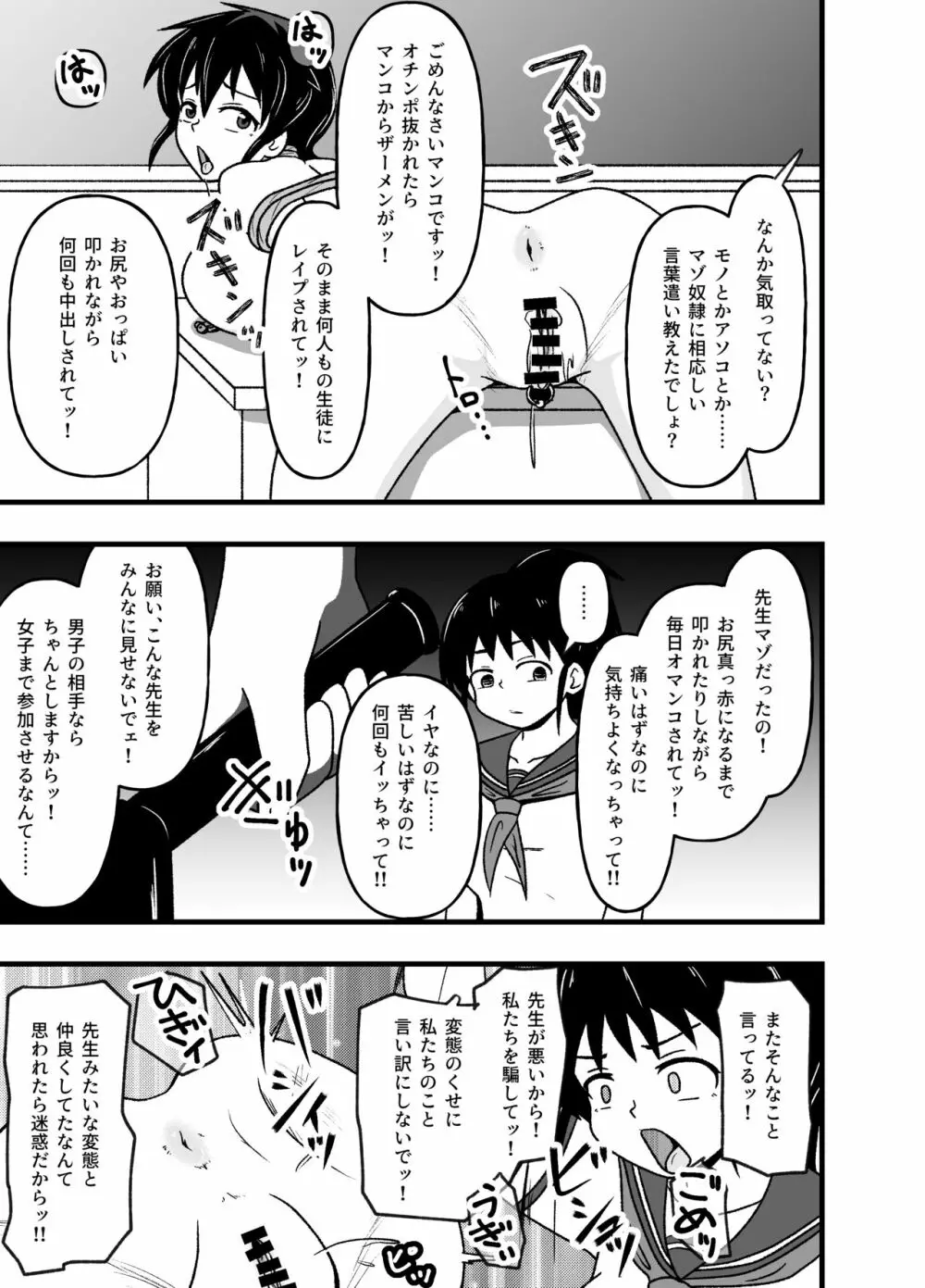 牝贄学園2～被虐快楽に目覚めさせられたドM女教師・佐々木真緒～ Page.19