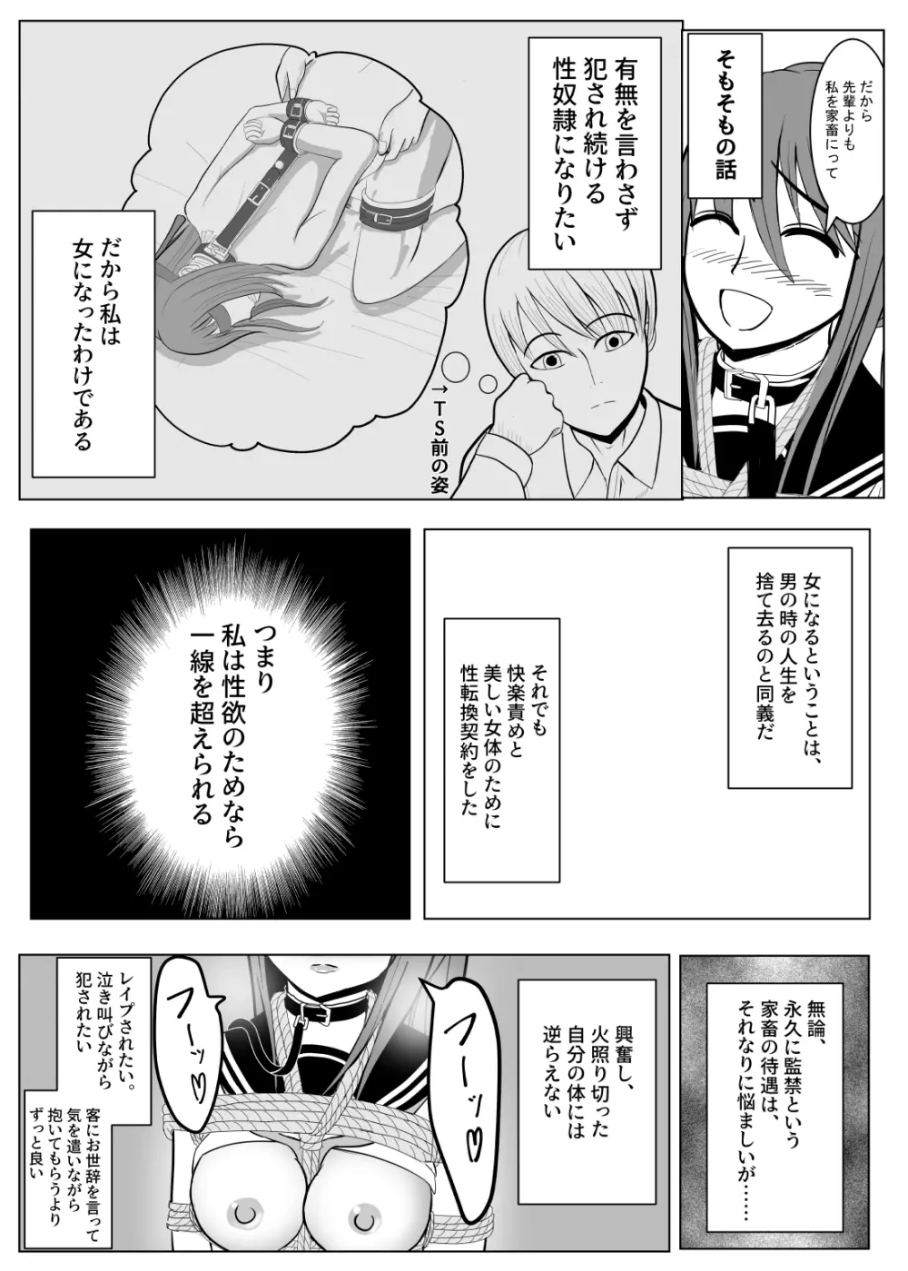 TSをする。性奴隷になる。2 Page.49