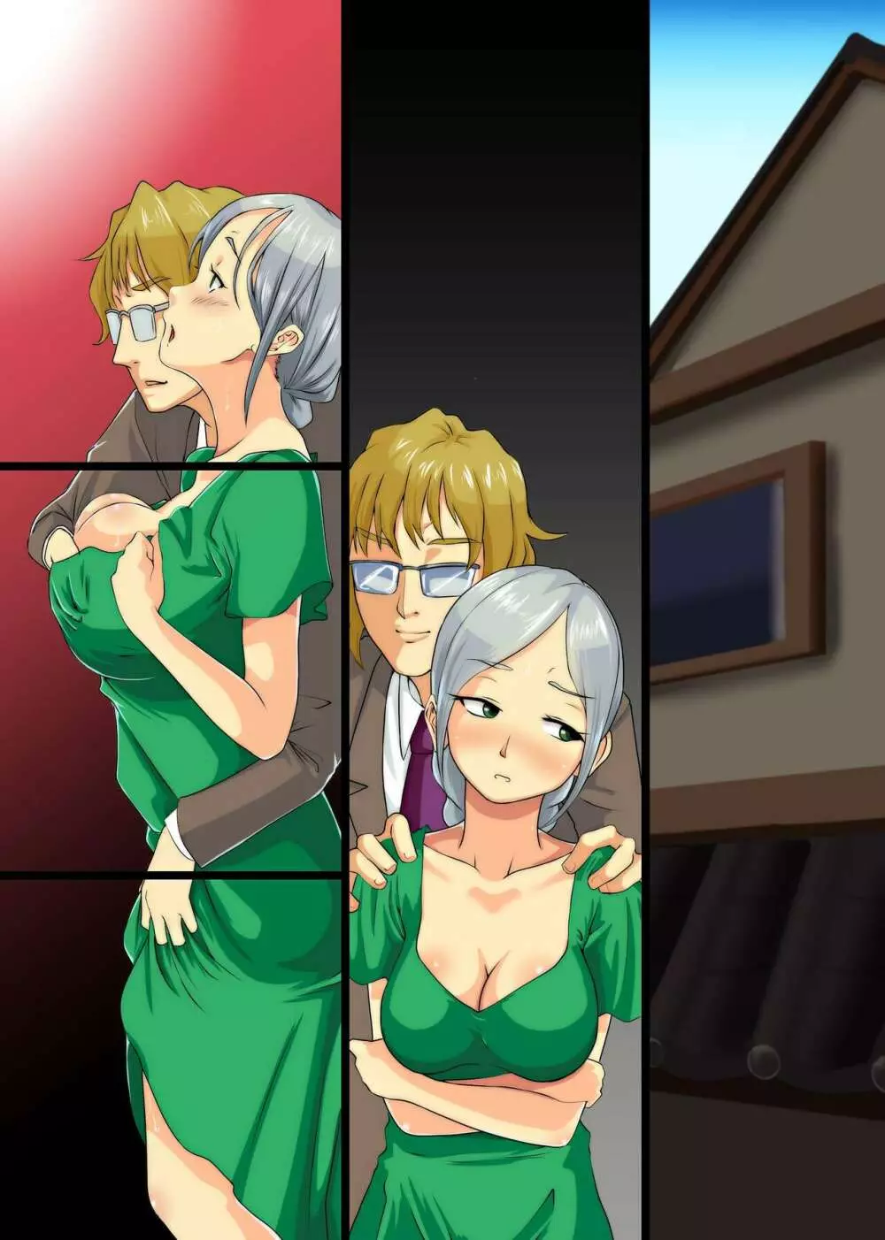 犯される巨乳未亡人妻~私と娘は後ろの穴まであの男に奪われた~ Page.39