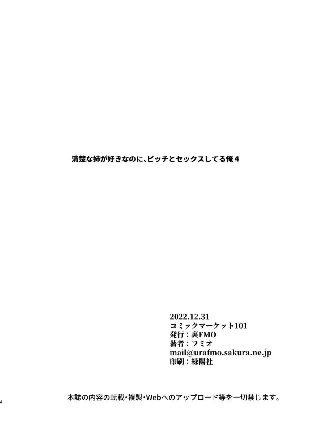 清楚な姉が好きなのに、ビッチとセックスしてる俺4 Page.3