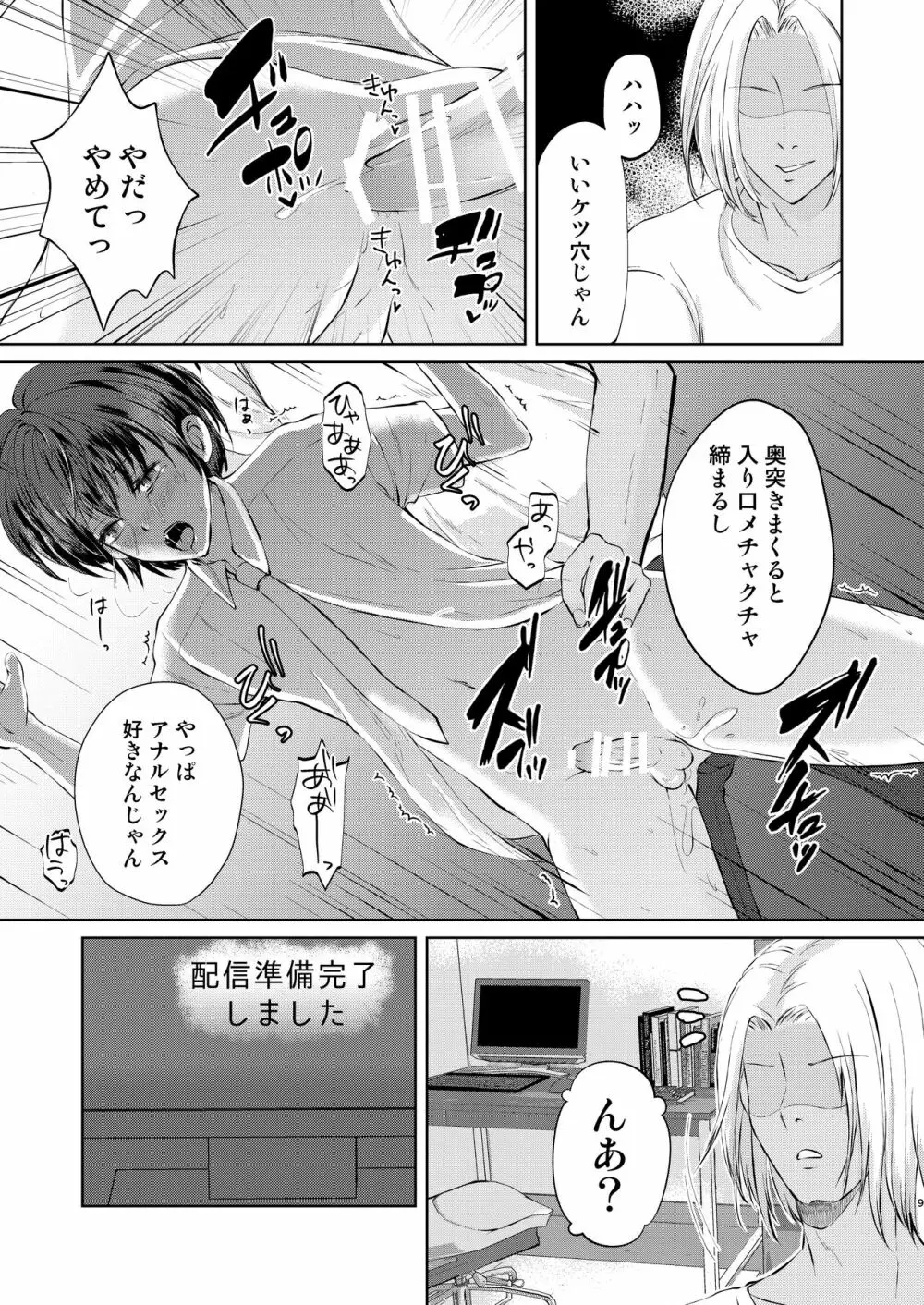 特定されたその先は2 ～男の娘配信者調教日記～ Page.9