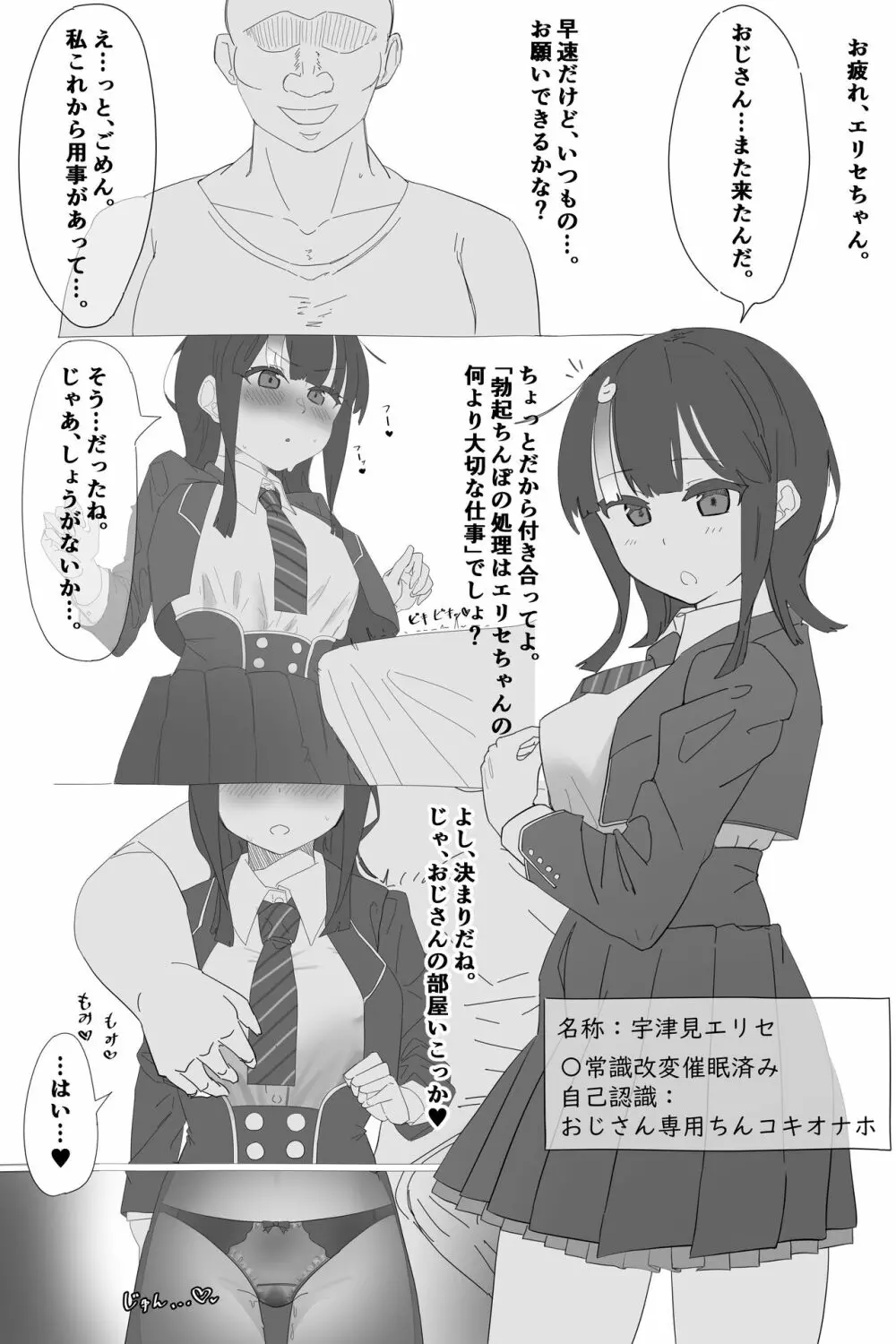 催眠エリセちゃんの漫画 Page.1