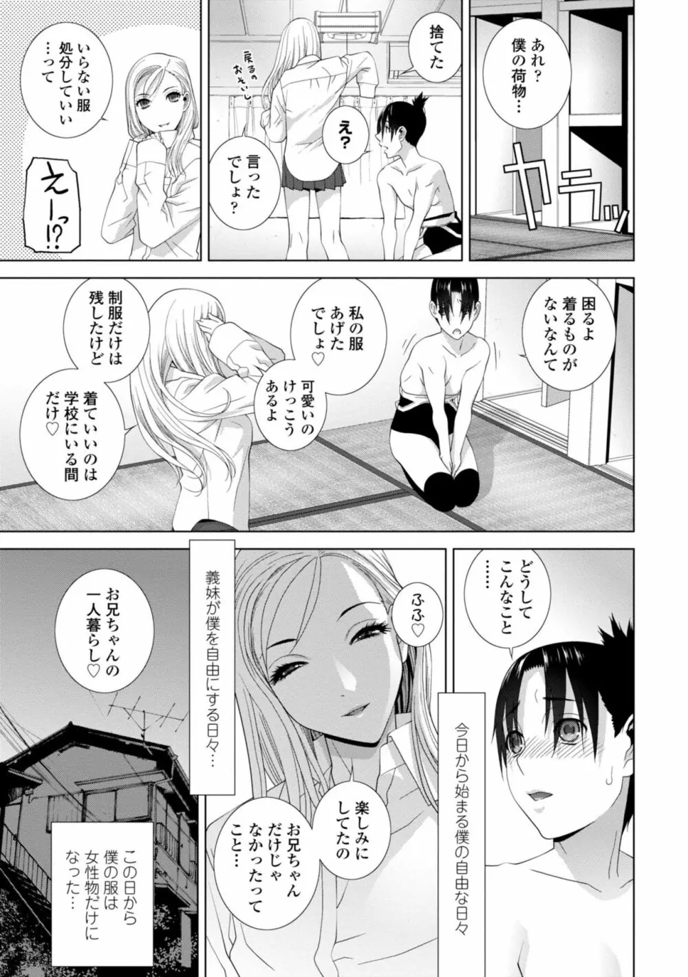 義妹に犯される強制女装義兄 Page.41