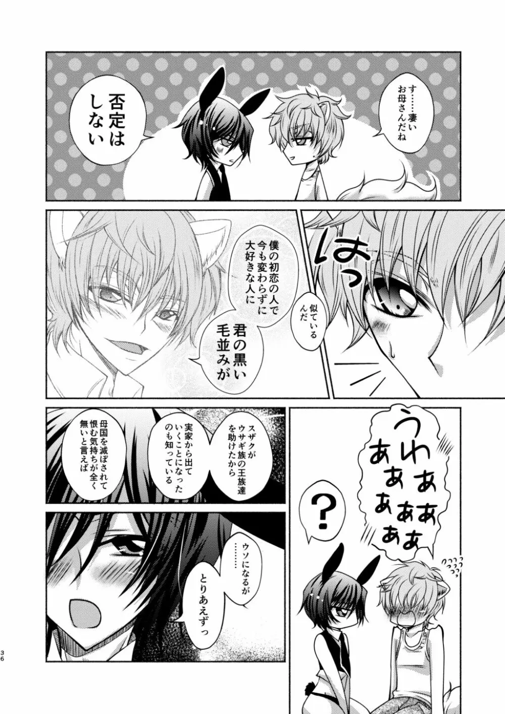 狼スザク×黒兎ルルシュ詰め Page.34