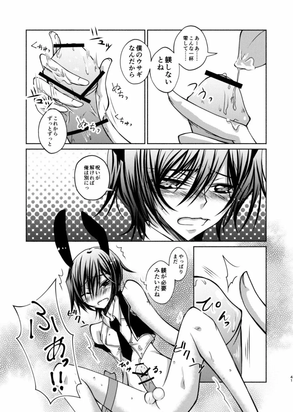 狼スザク×黒兎ルルシュ詰め Page.39