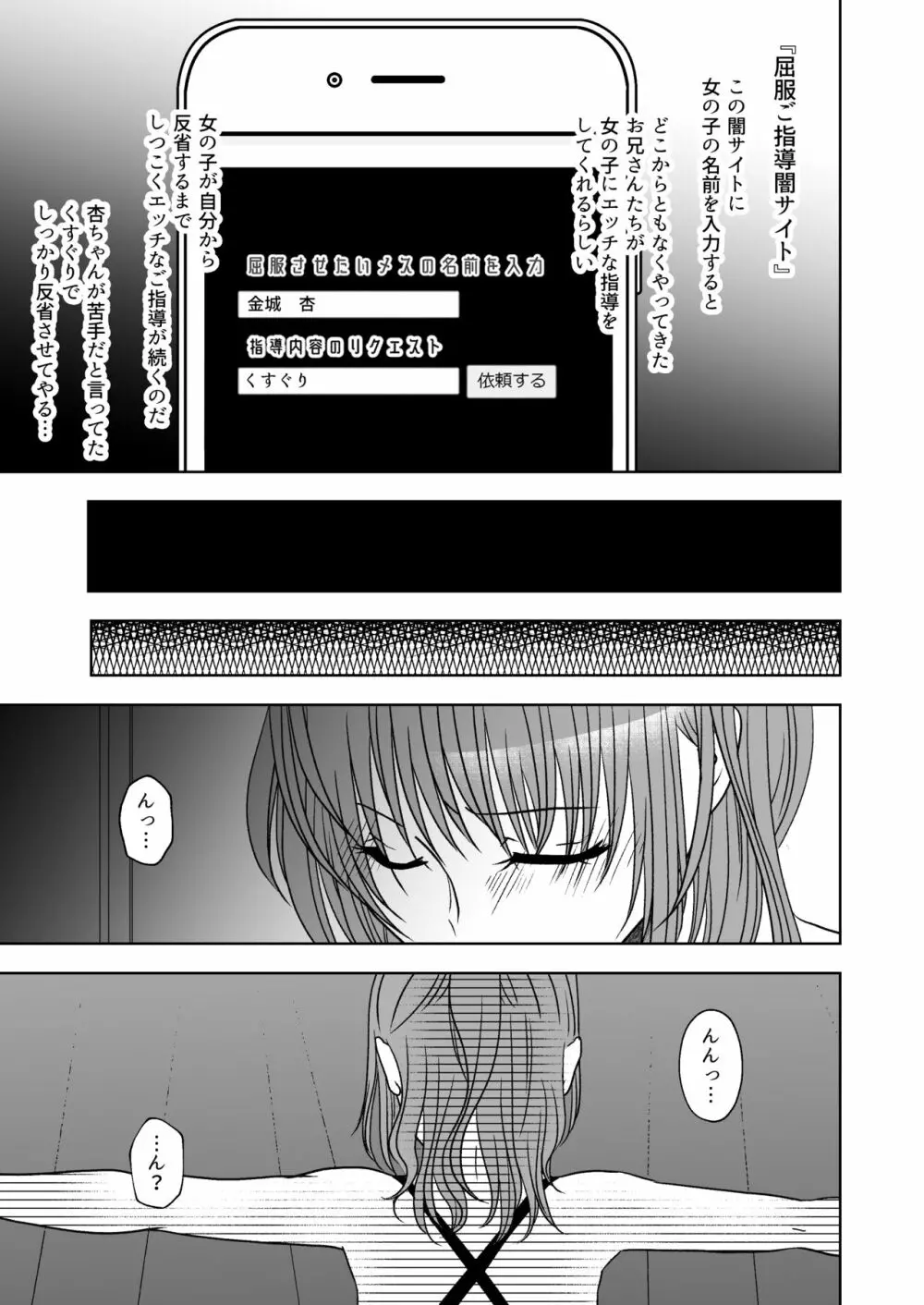 屈服ご指導闇サイト～結婚詐欺女のくすぐり責め Page.6