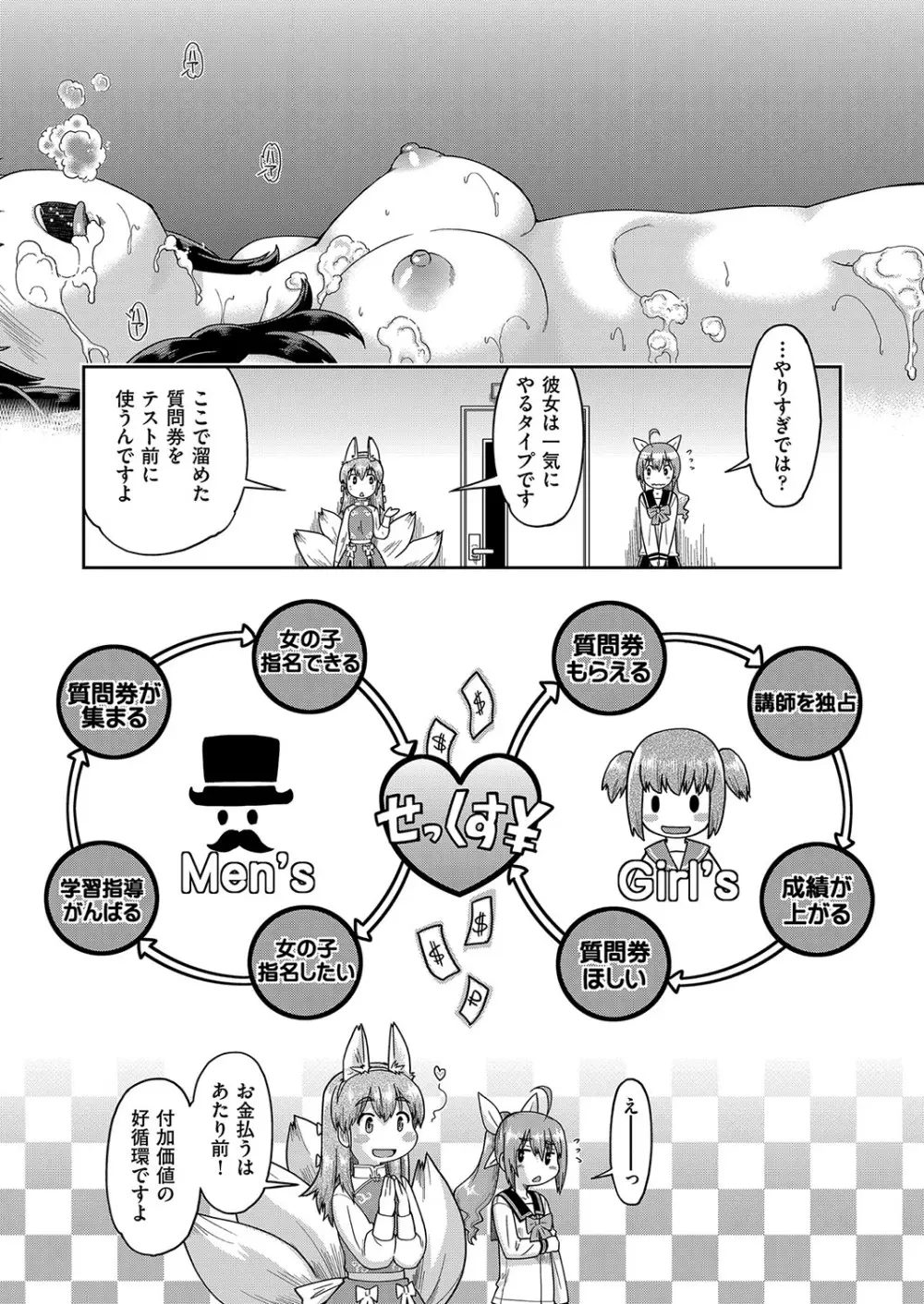 JCとの中出しエッチは駅前学習室で! Page.50