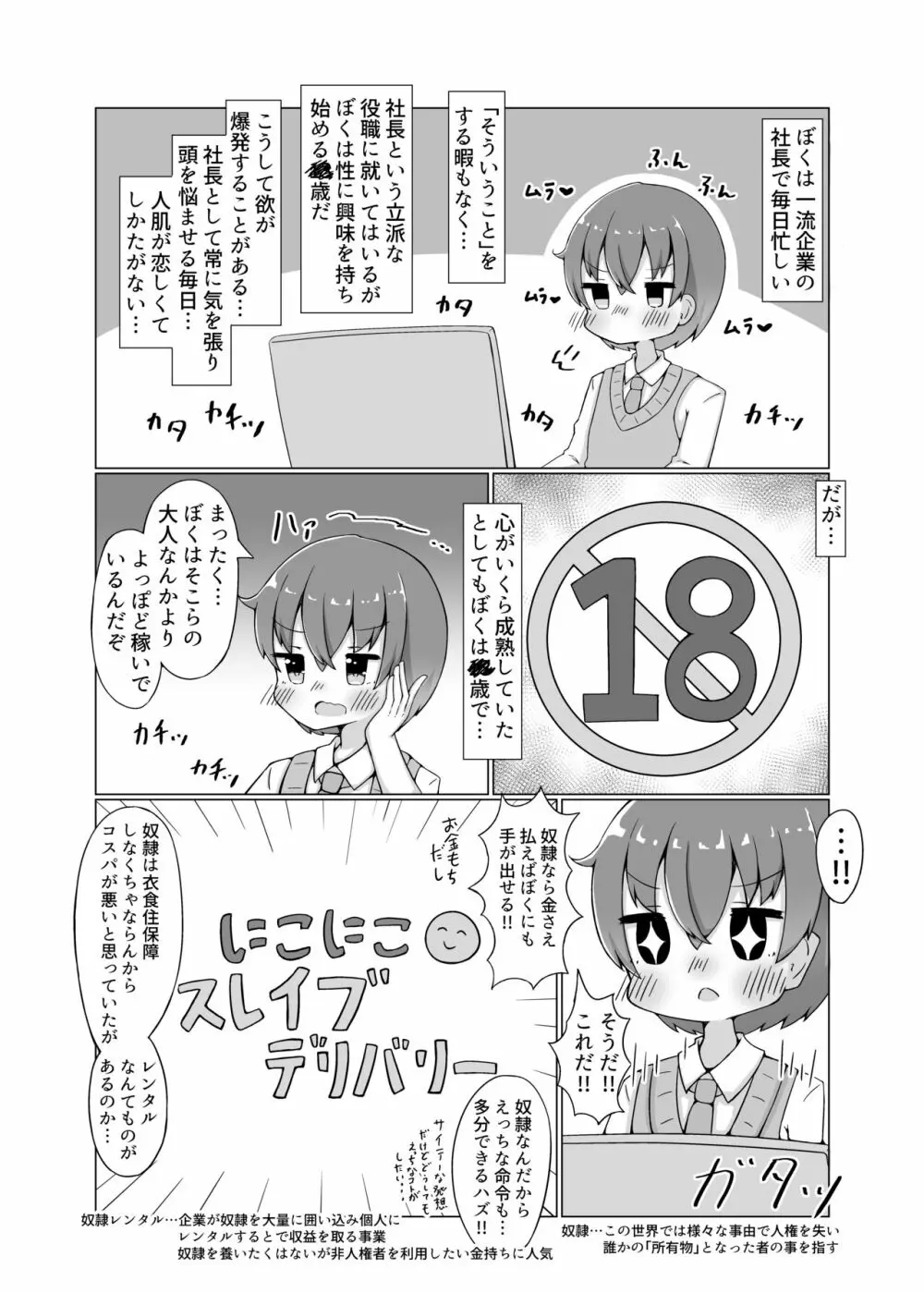 奴隷少女とぬくぬくえっち本 Page.3