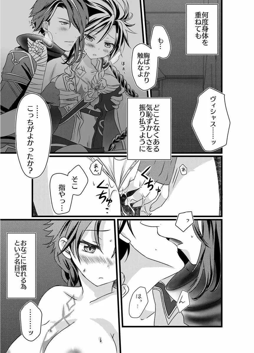 最推し登場に耐えられず現実逃避のため描いたディラン女体化本。 Page.12