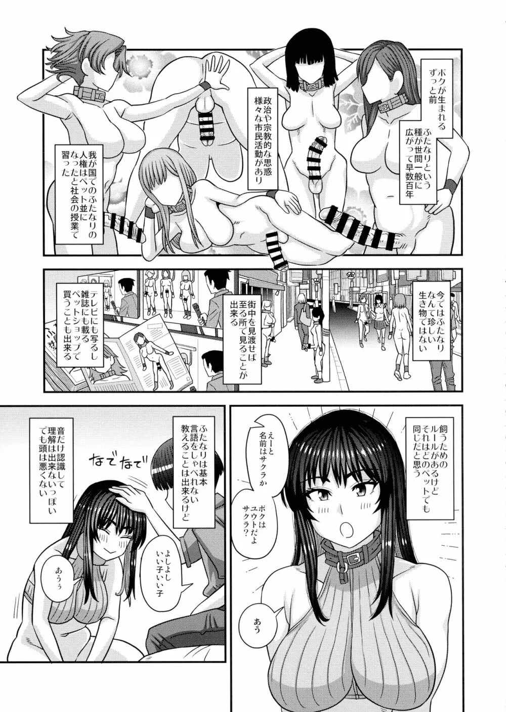 ふたなりの人権がペット並みになった世界 Page.6