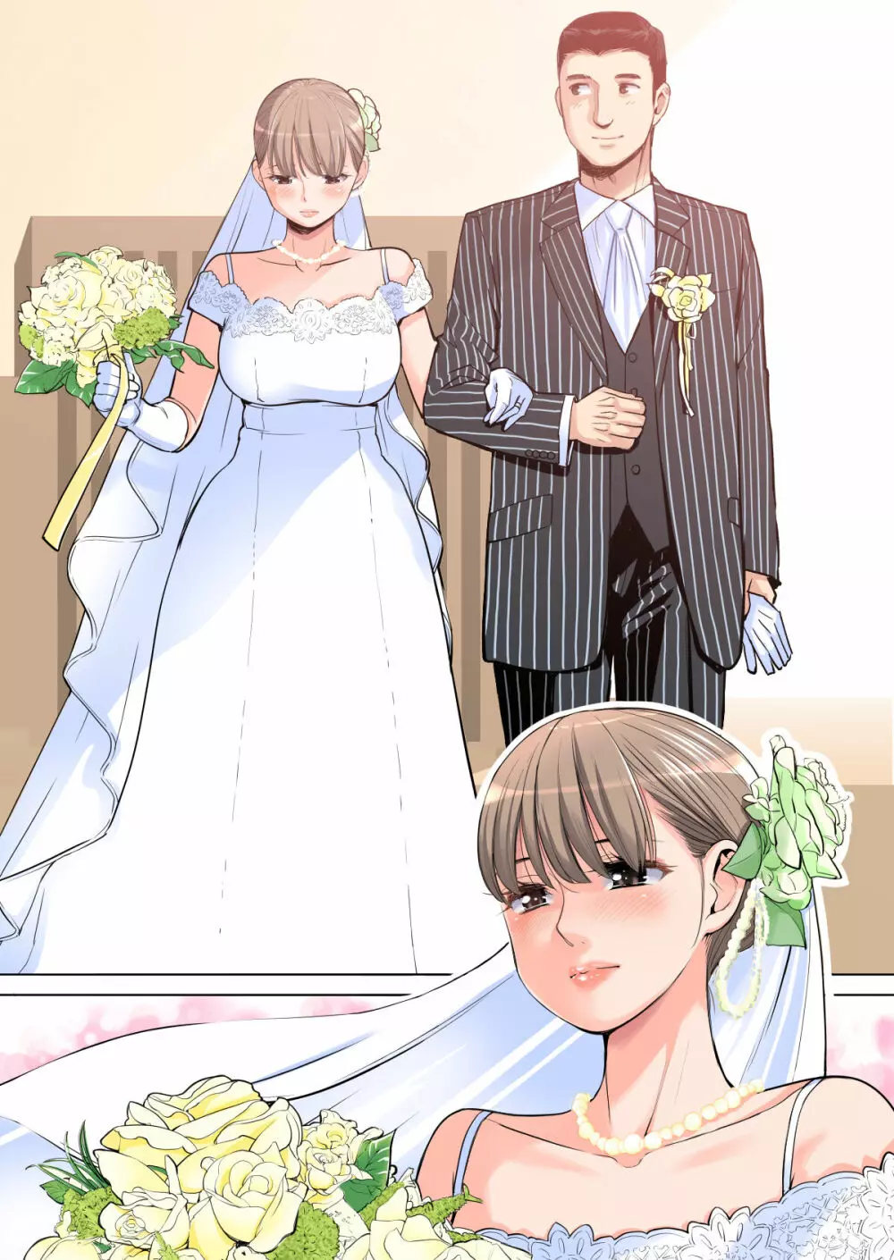 茜色に染まる若妻 〜病室で僕の妻が寝取られた〜(合冊版) フルカラー Page.4