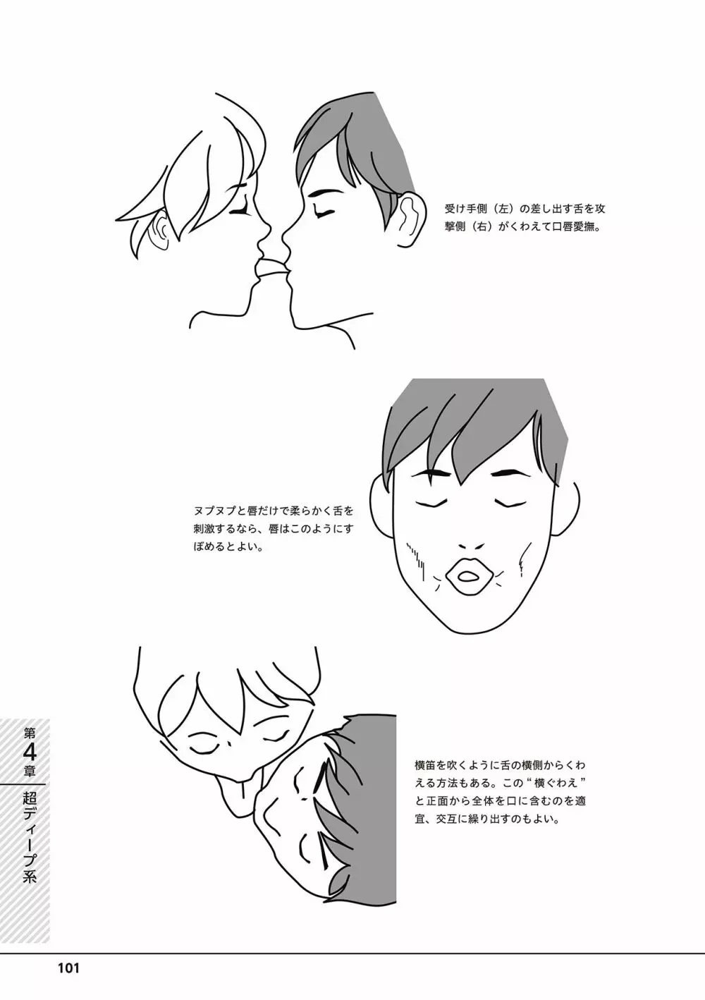 唇と舌の性感開発・キス完全マニュアル イラスト版……とろキス Page.103