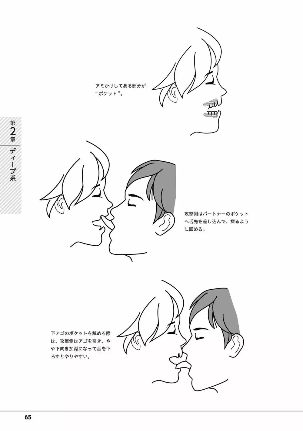 唇と舌の性感開発・キス完全マニュアル イラスト版……とろキス Page.67