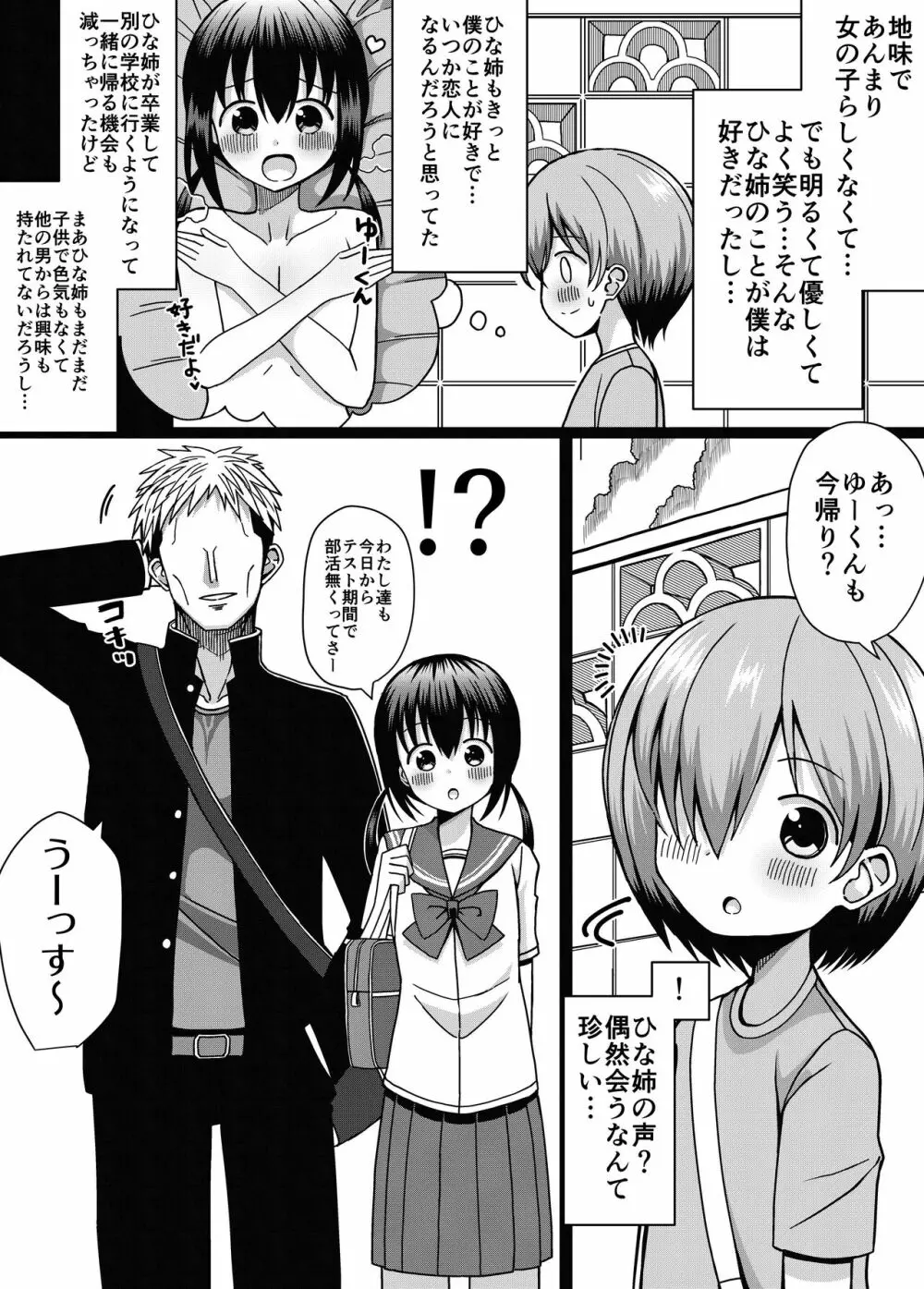 ひな姉ちゃんはぼくのもの〜他の男にはヤラせない〜 Page.3